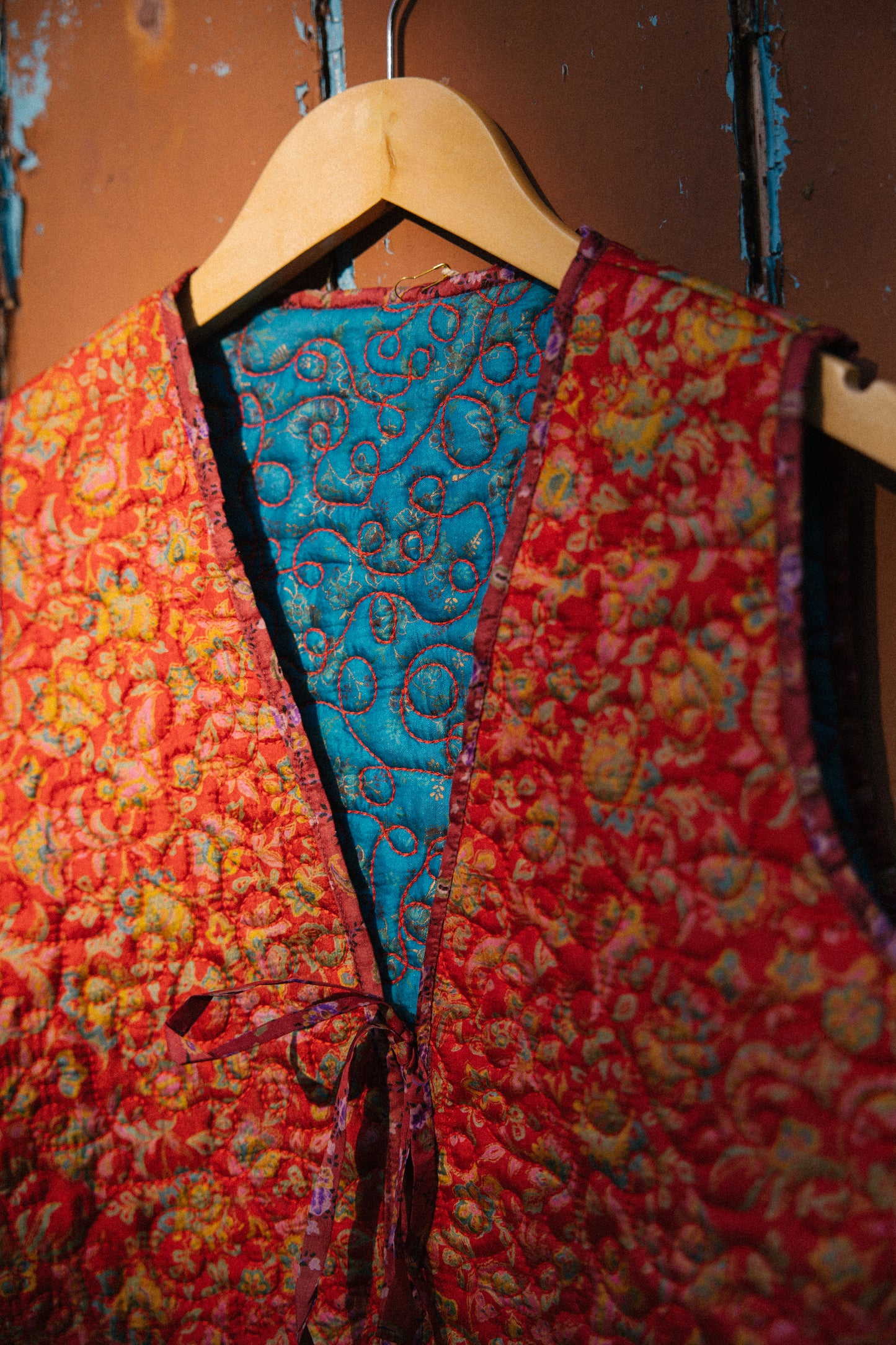 Melissa Silk Reversible Waistcoat M - 066