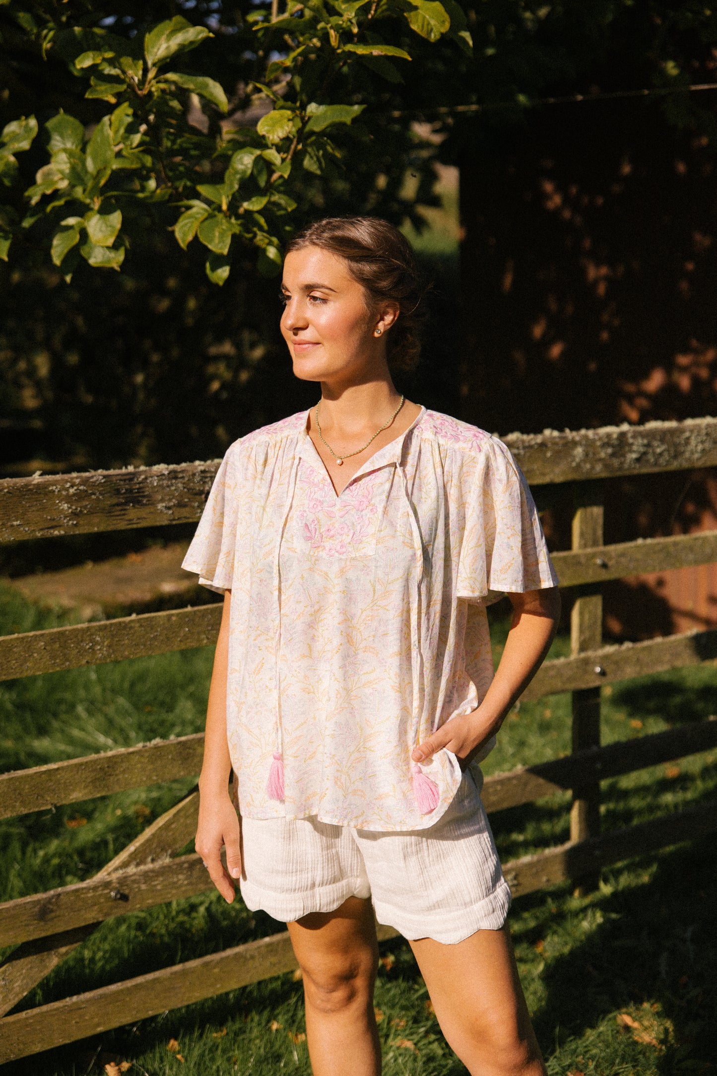Lolita S/S Blouse - Pastel dream