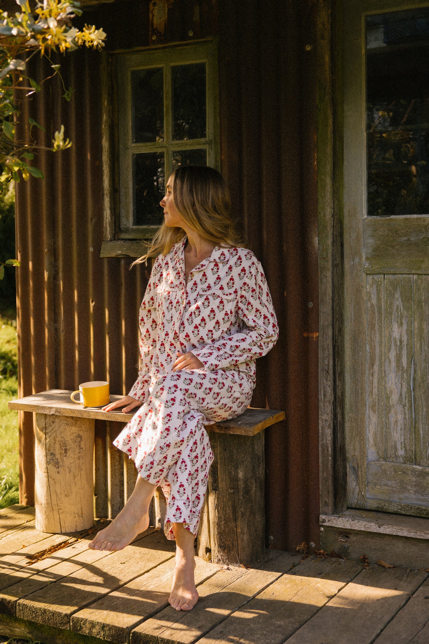 Pyjama Set - Red Marigold - Seconds