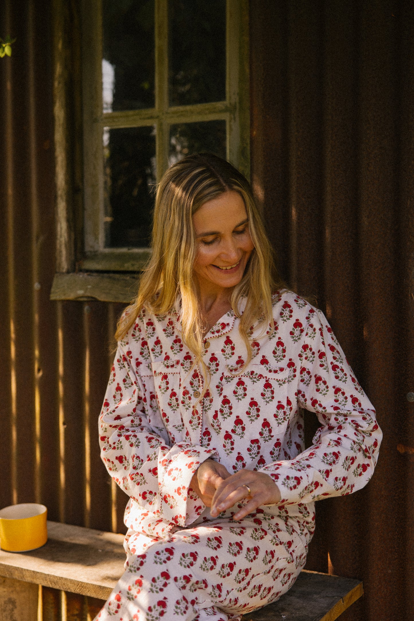 Pyjama Set - Red Marigold - Seconds