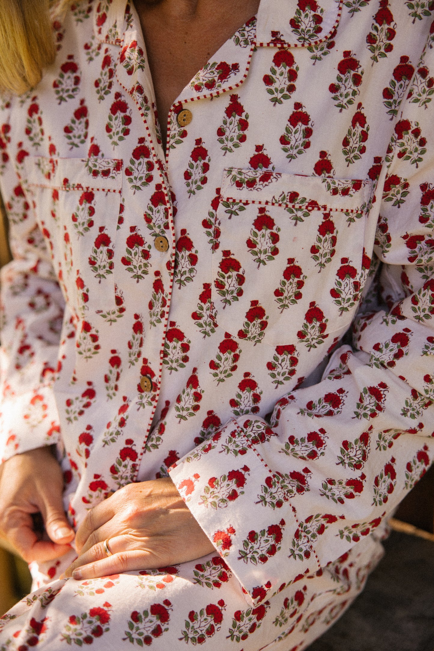 Pyjama Set - Red Marigold - Seconds