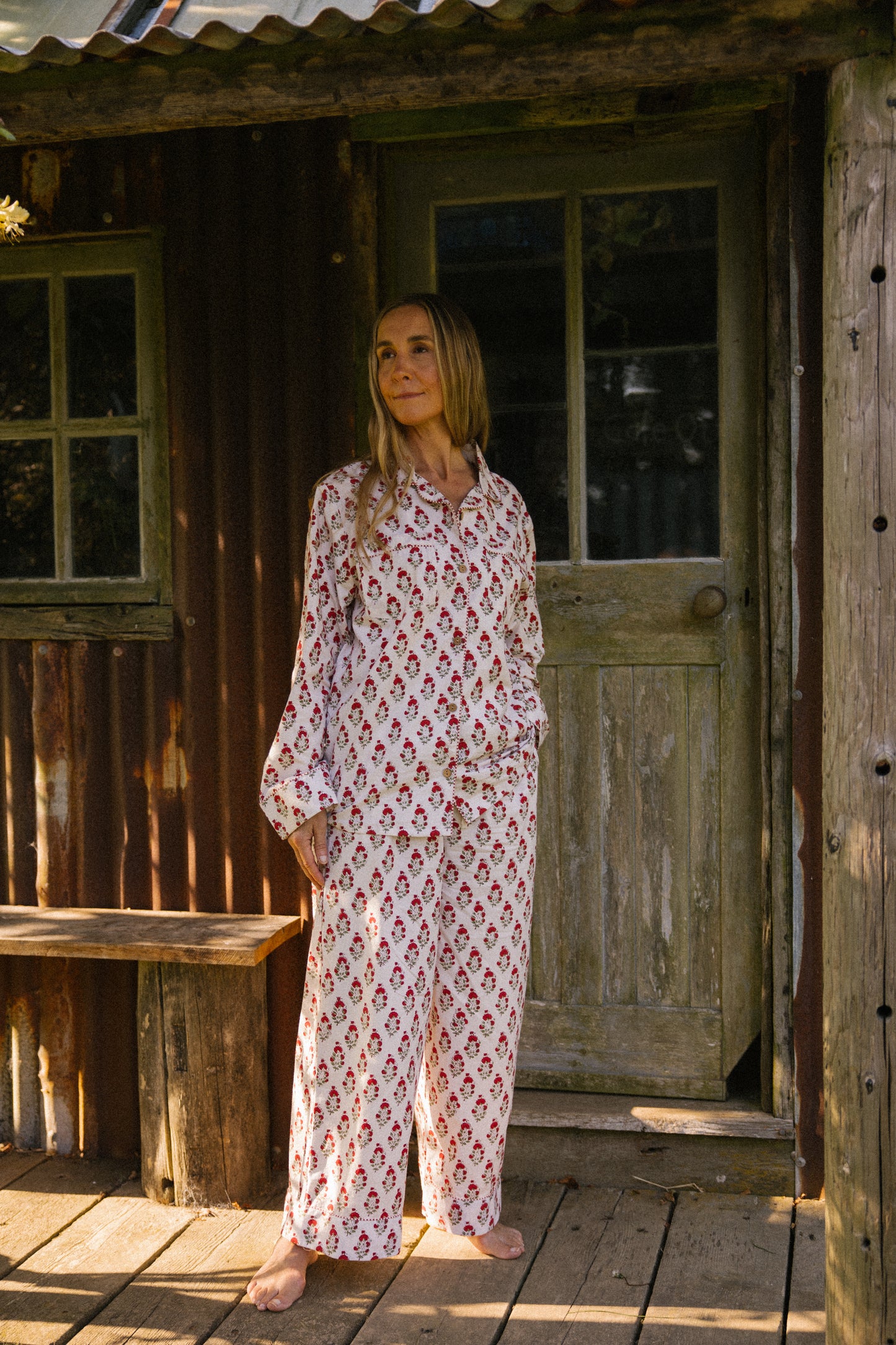 Pyjama Set - Red Marigold - Seconds