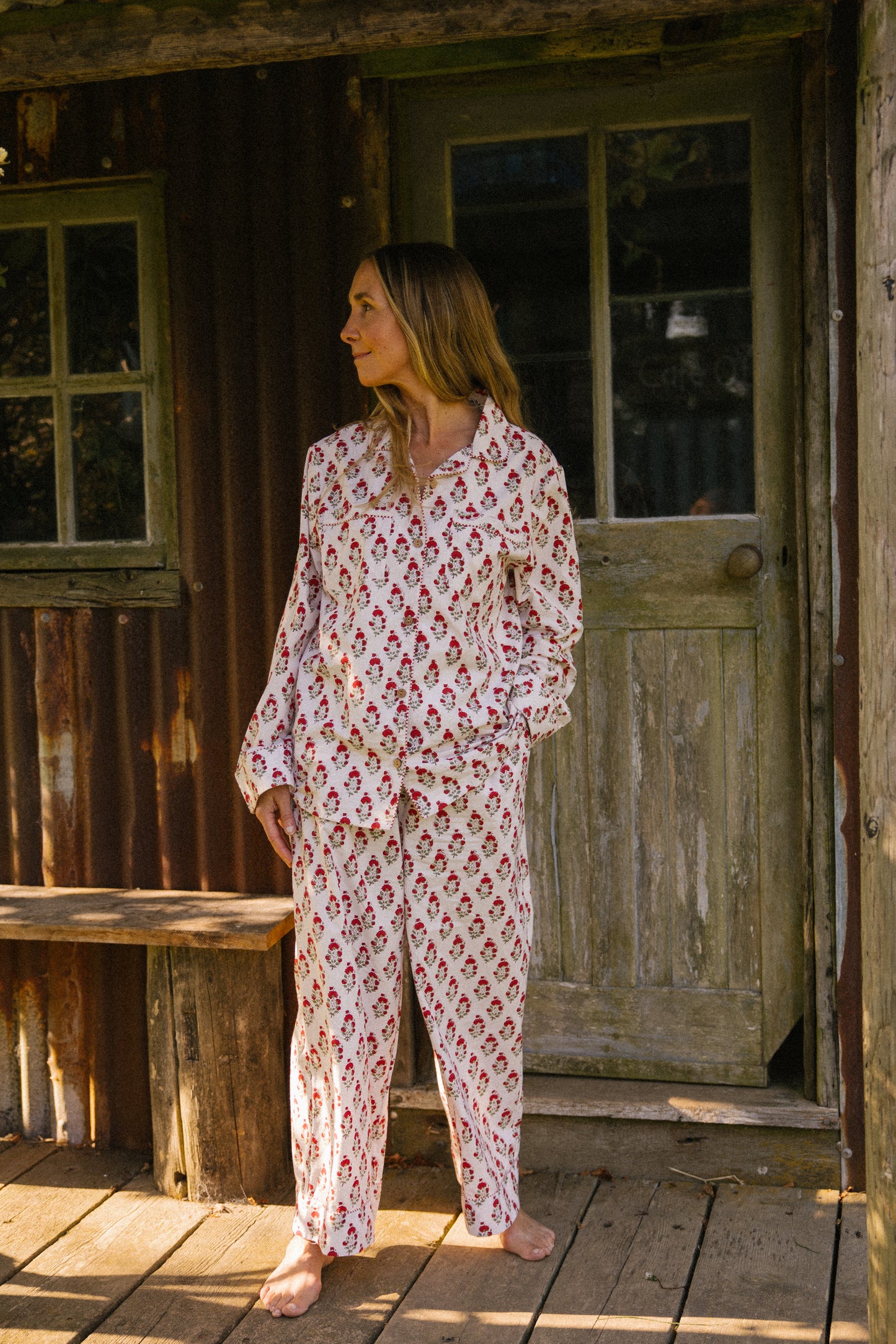 Pyjama Set - Red Marigold - Seconds