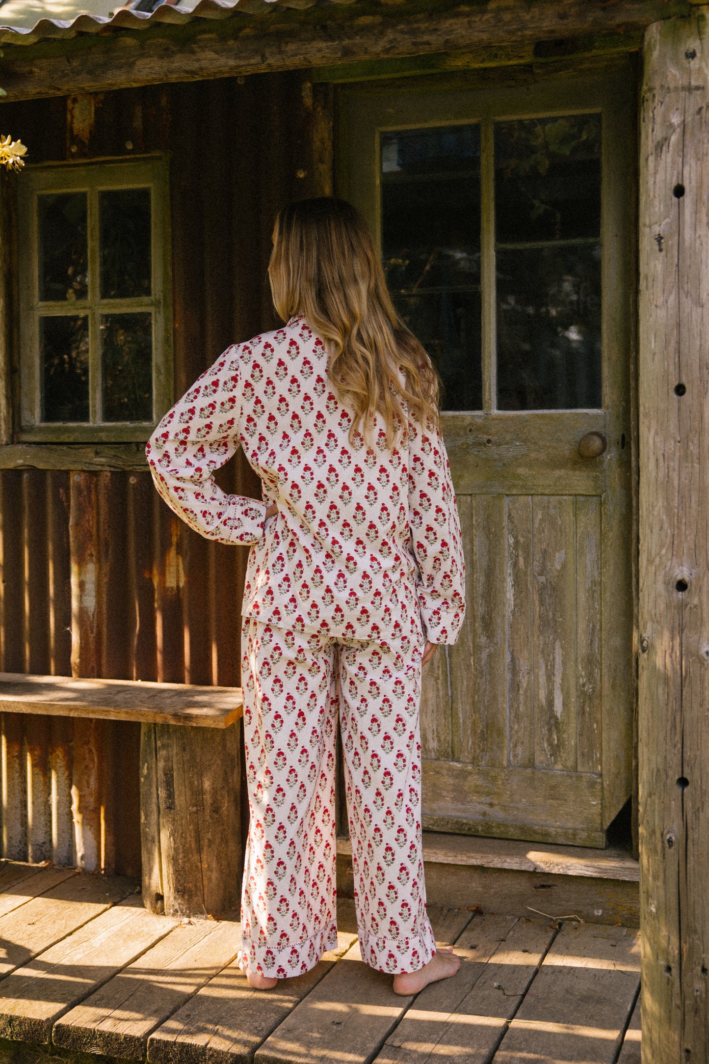 Pyjama Set - Red Marigold - Seconds