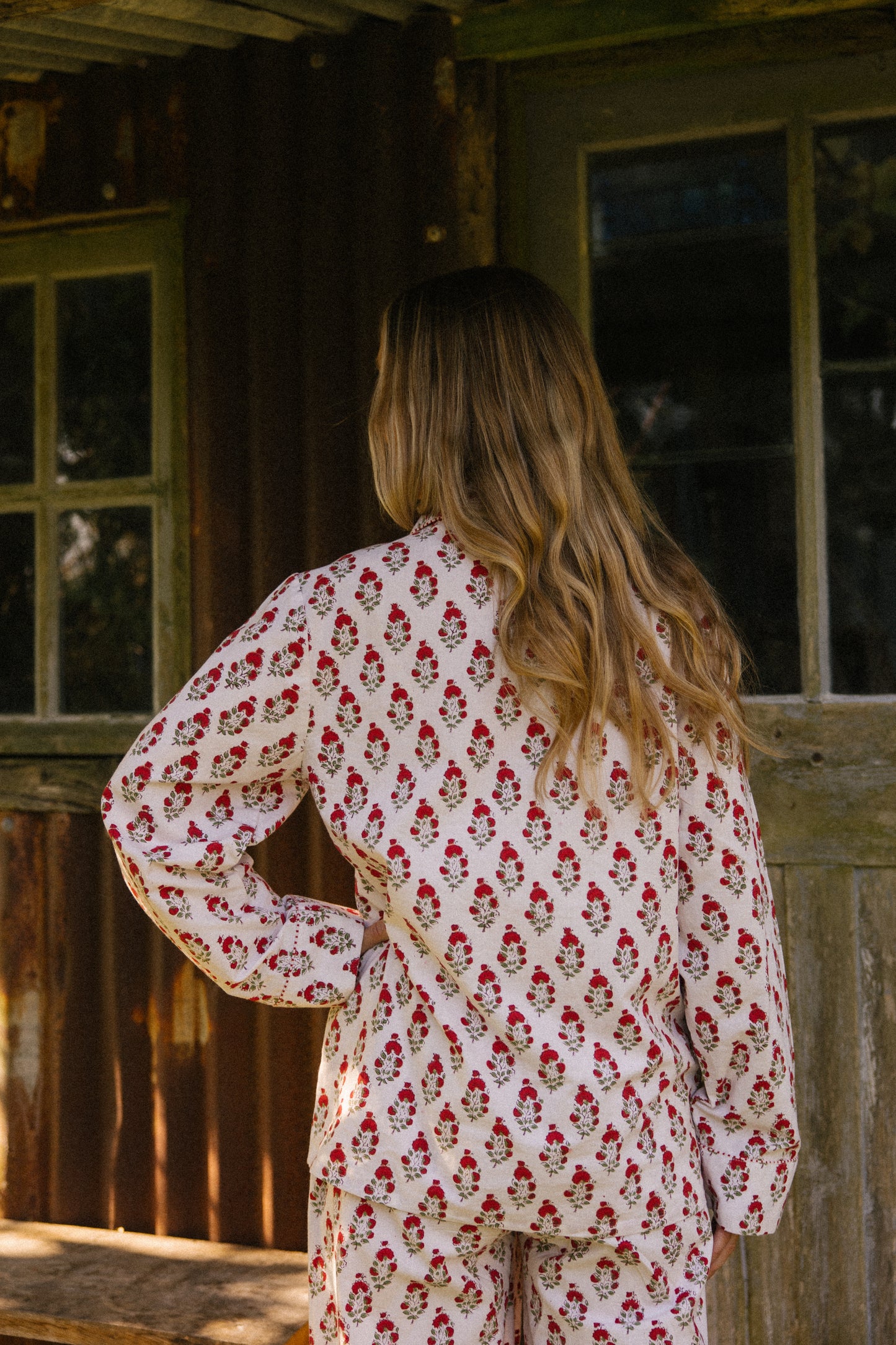 Pyjama Set - Red Marigold - Seconds