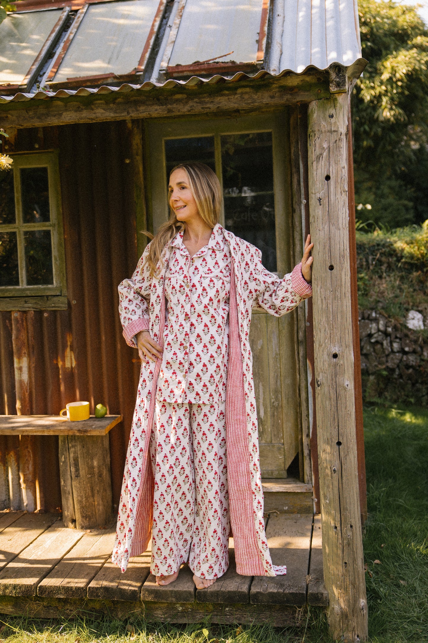 Pyjama Set - Red Marigold - Seconds