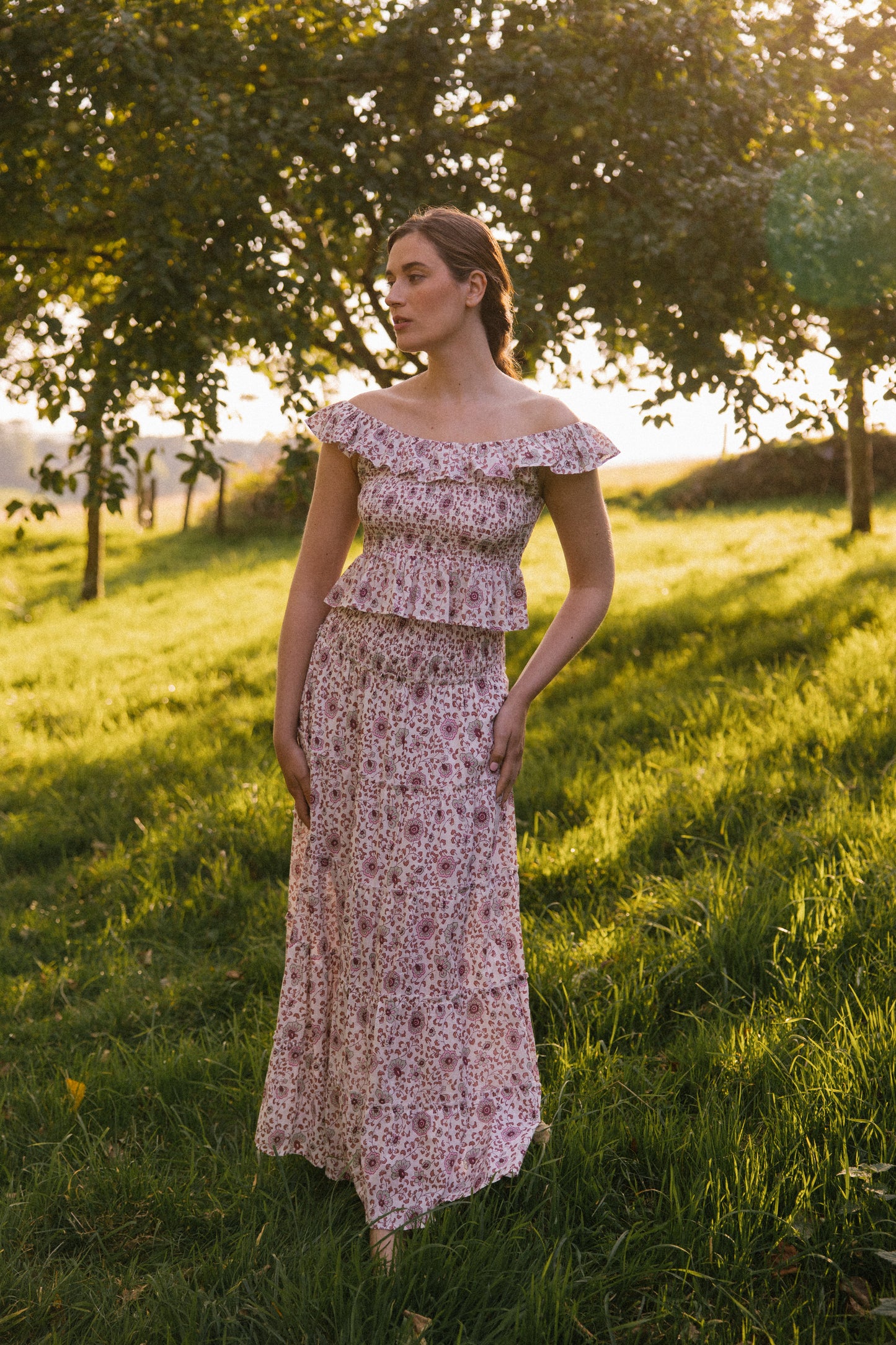 Mona Scoop Smock Top - Earth