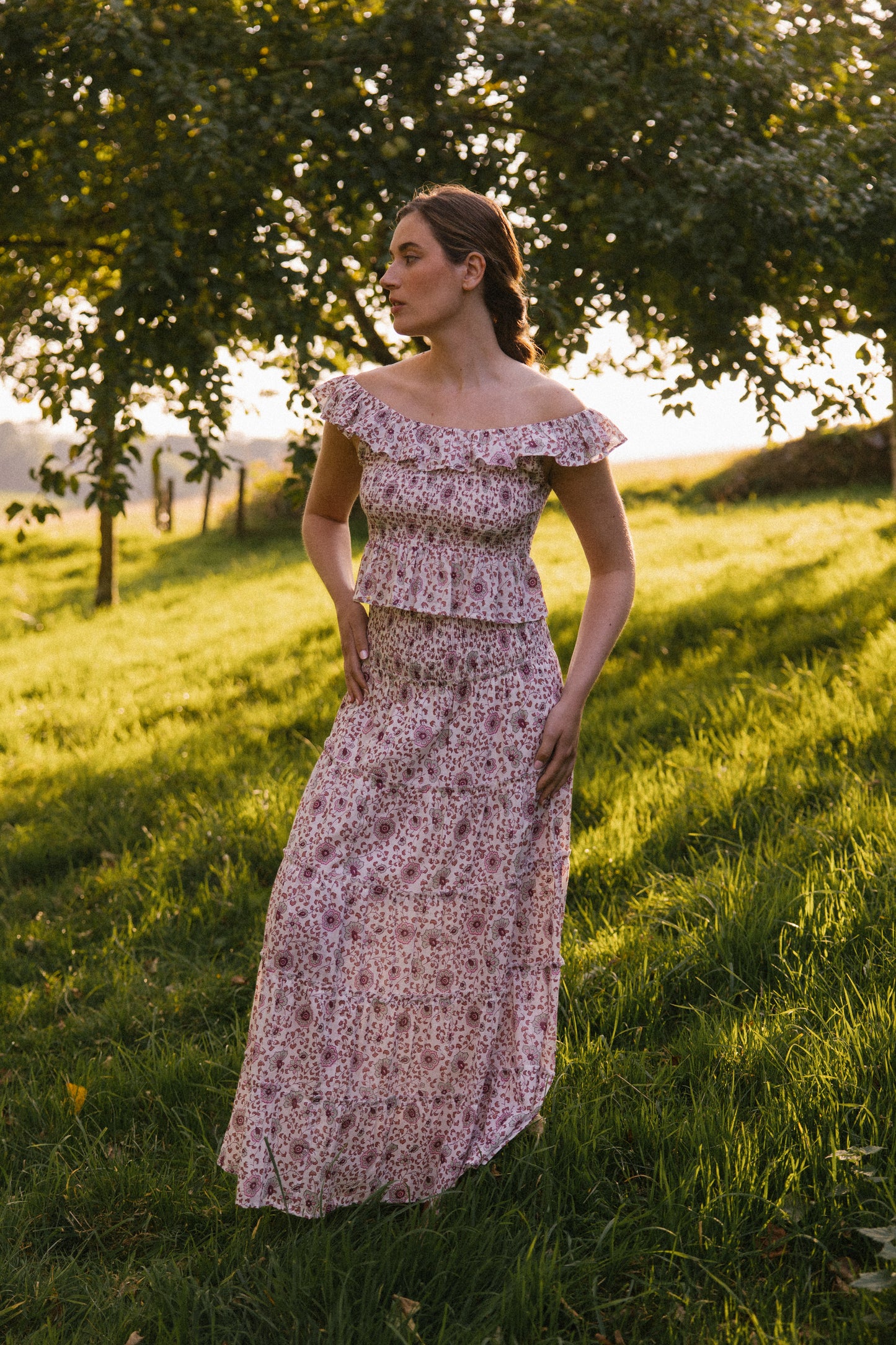 Mona Scoop Smock Top - Earth