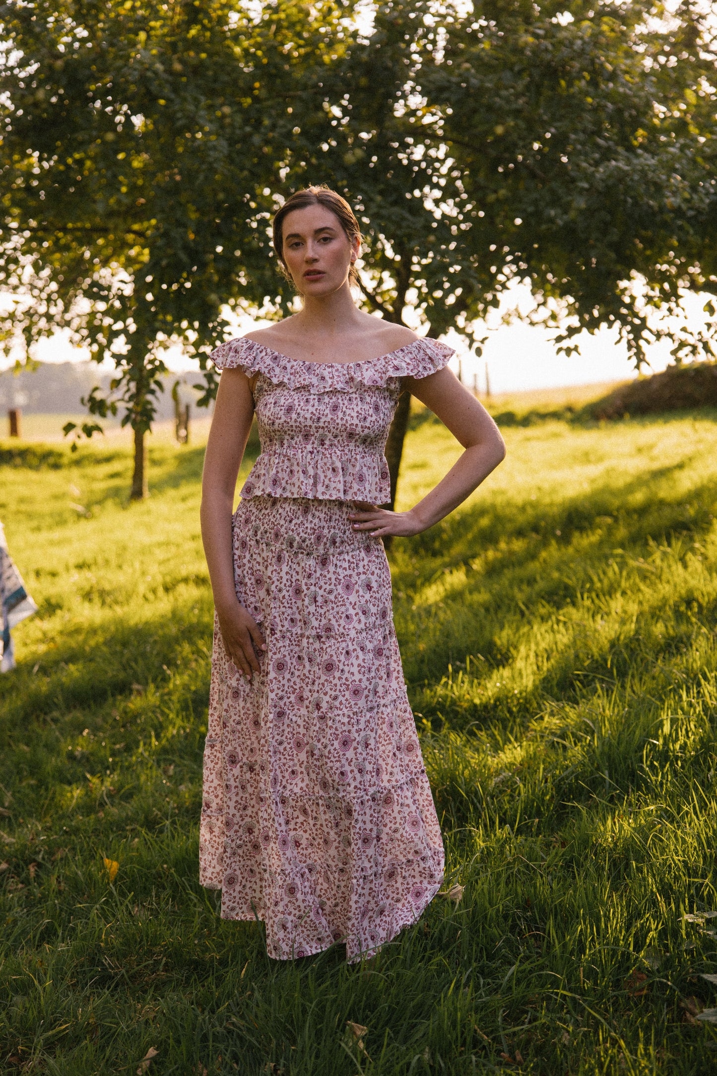 Mona Scoop Smock Top - Earth