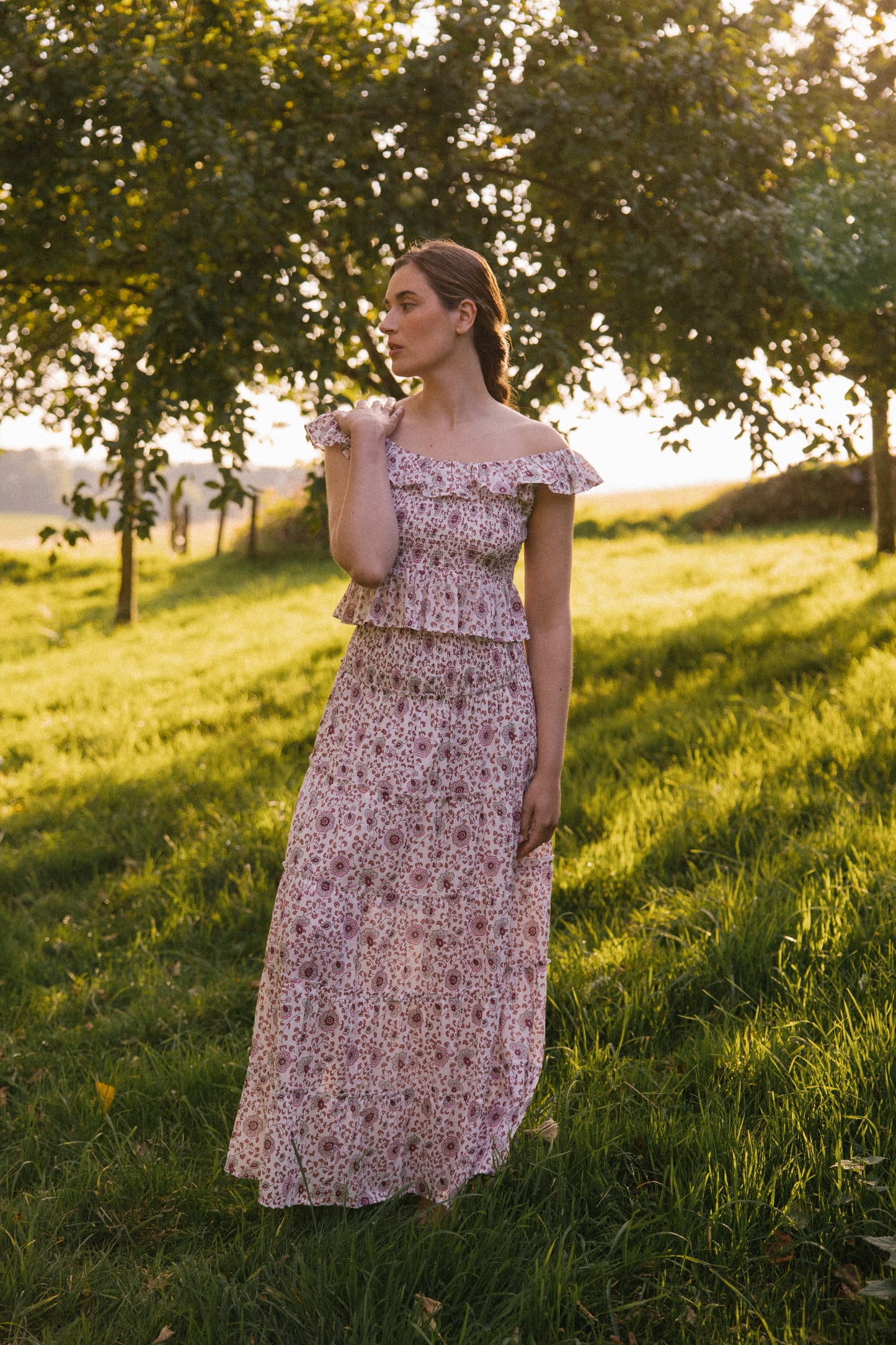 Mona Scoop Smock Top - Earth