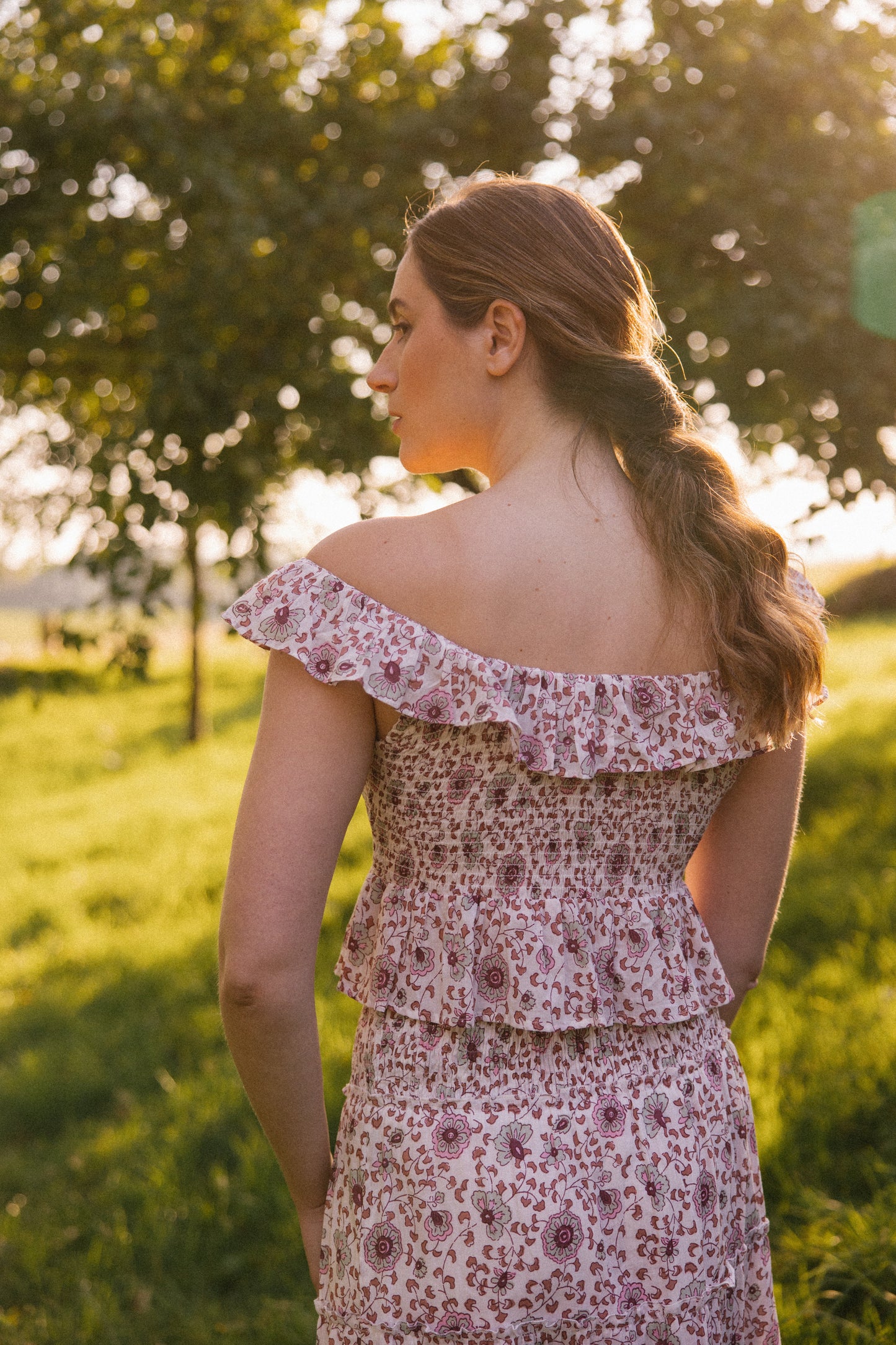 Mona Scoop Smock Top - Earth