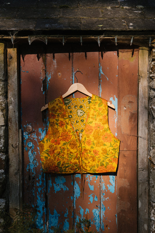 Melissa Silk Reversible Waistcoat L - 069