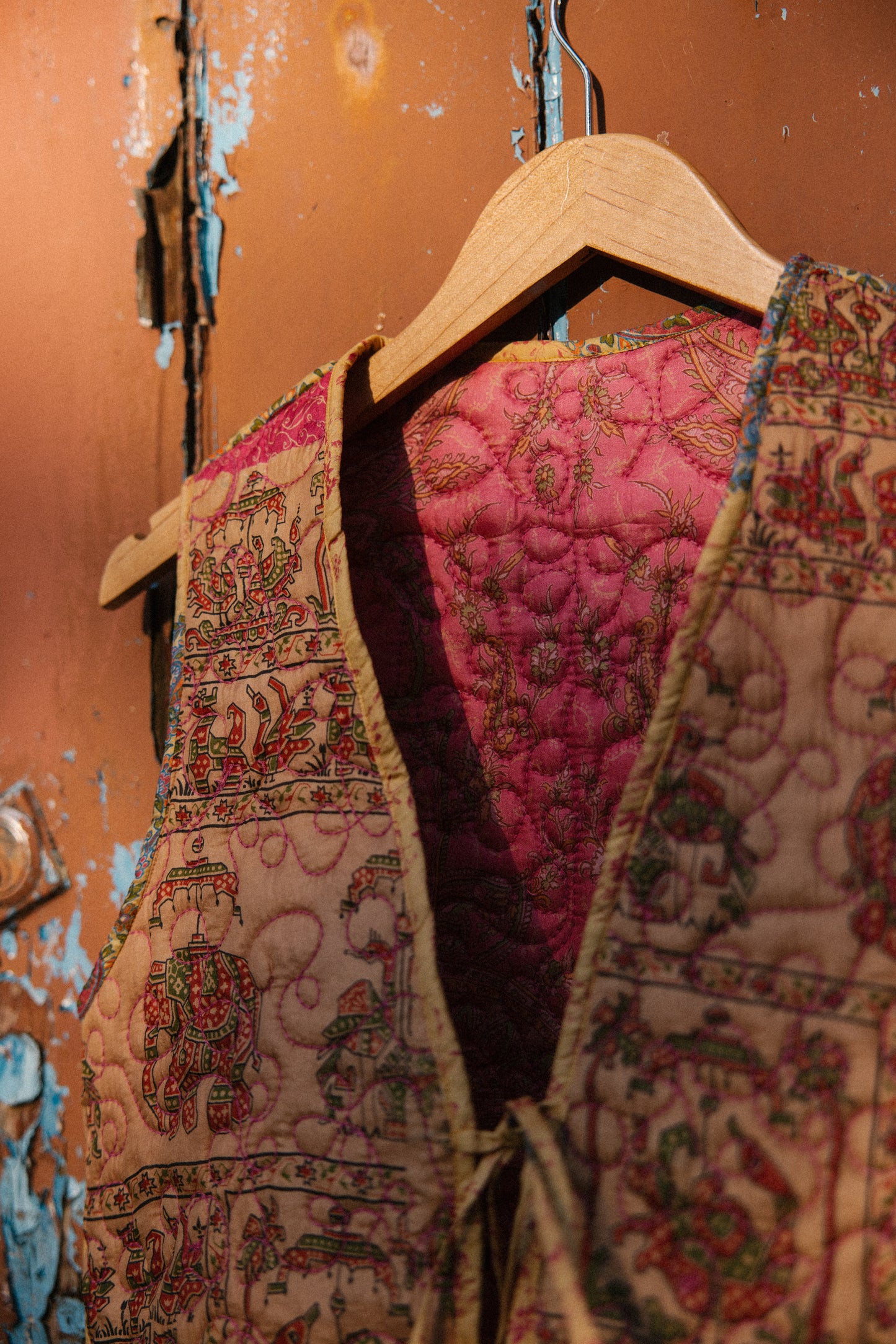 Melissa Silk Reversible Waistcoat L - 071