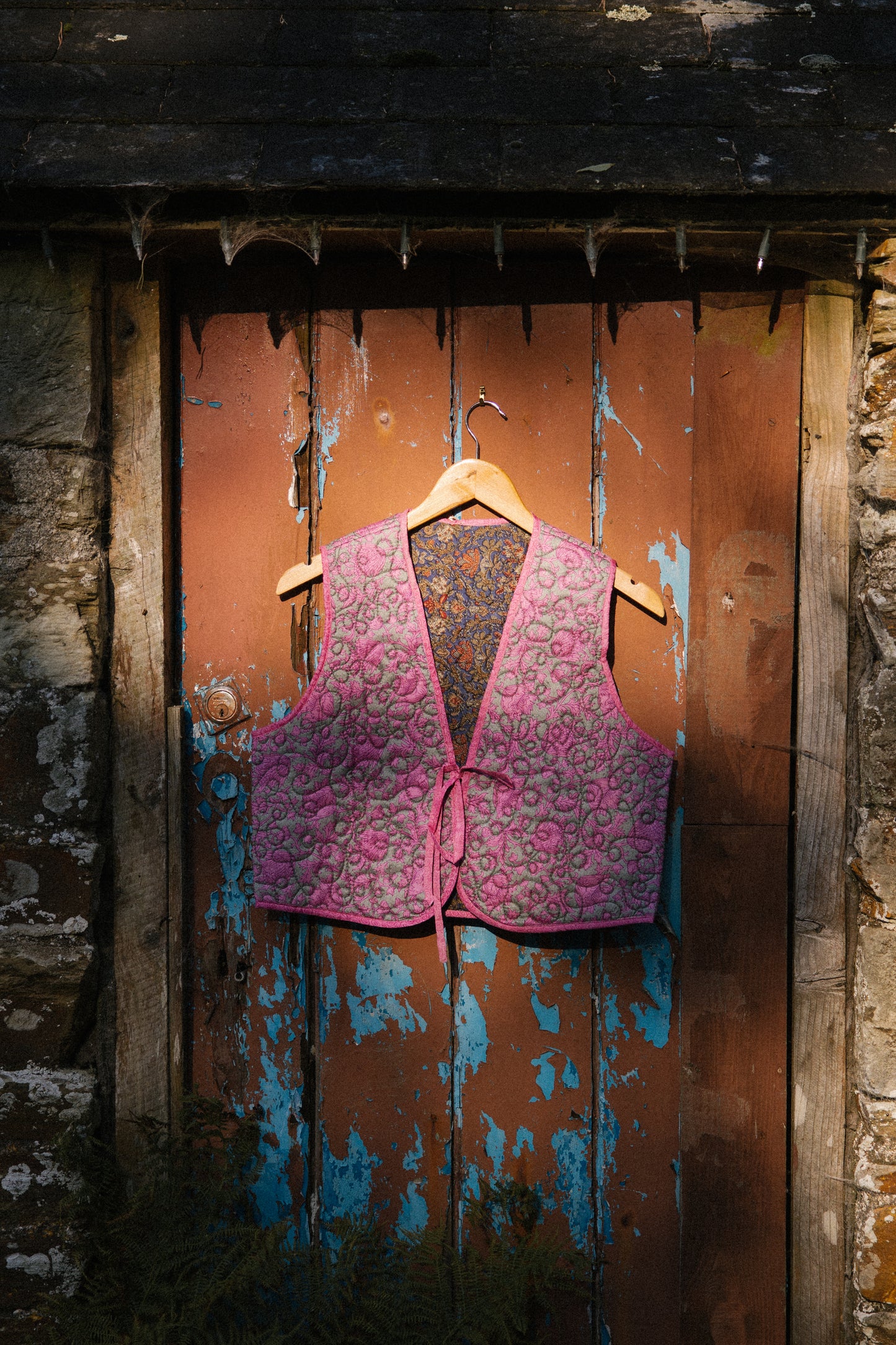 Melissa Silk Reversible Waistcoat L - 075