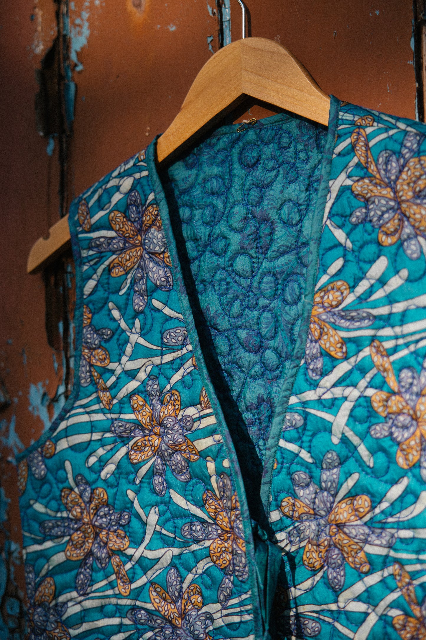 Melissa Silk Reversible Waistcoat L - 078