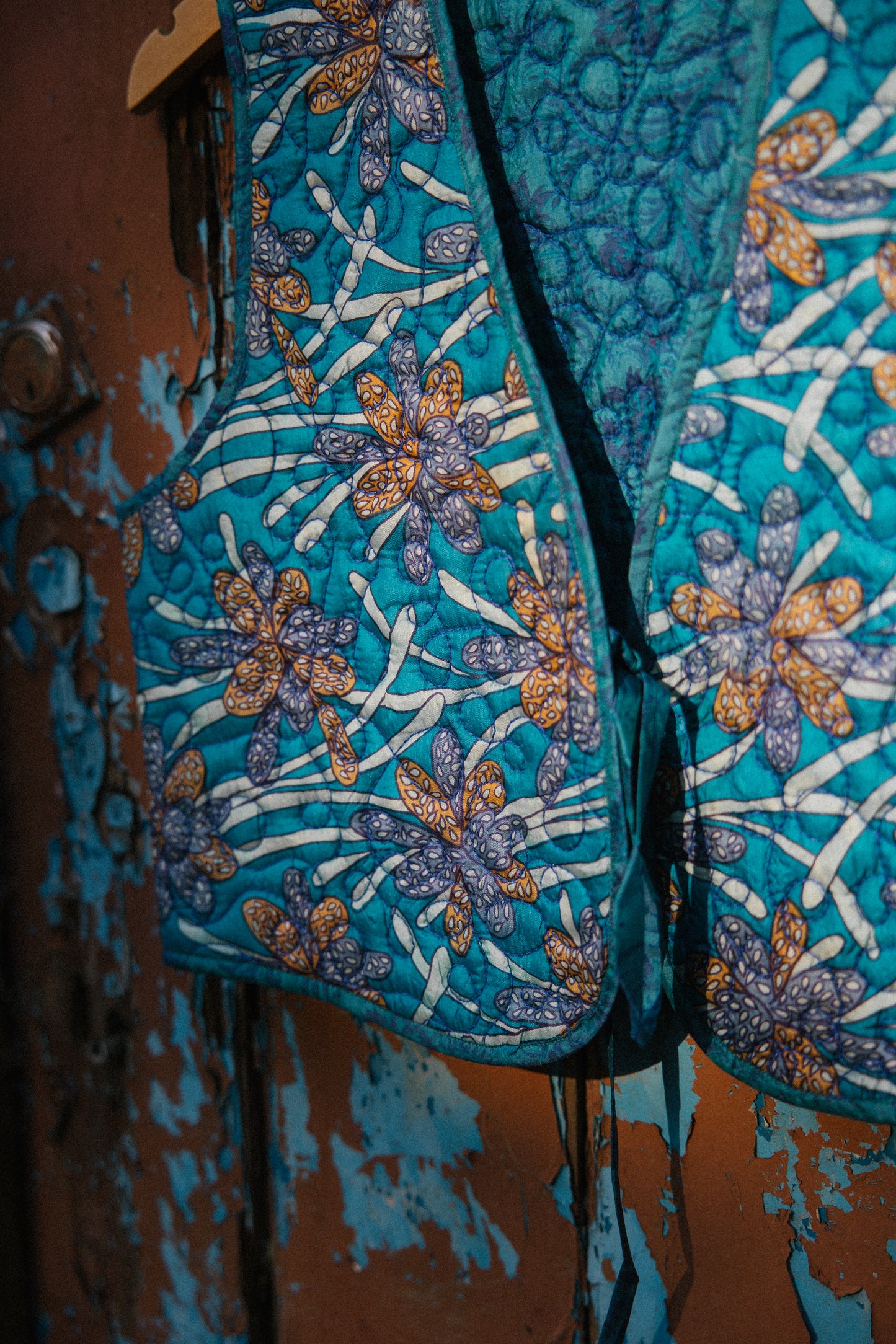 Melissa Silk Reversible Waistcoat L - 078