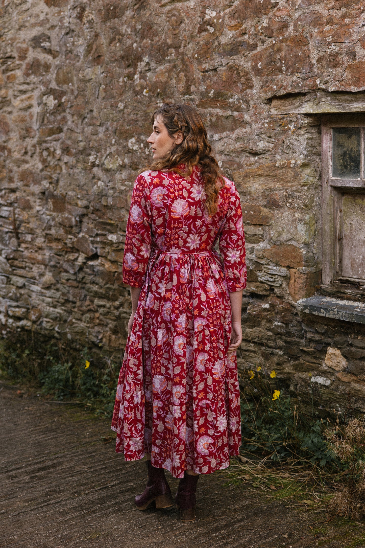 Claudia Dress - Ruby Garden