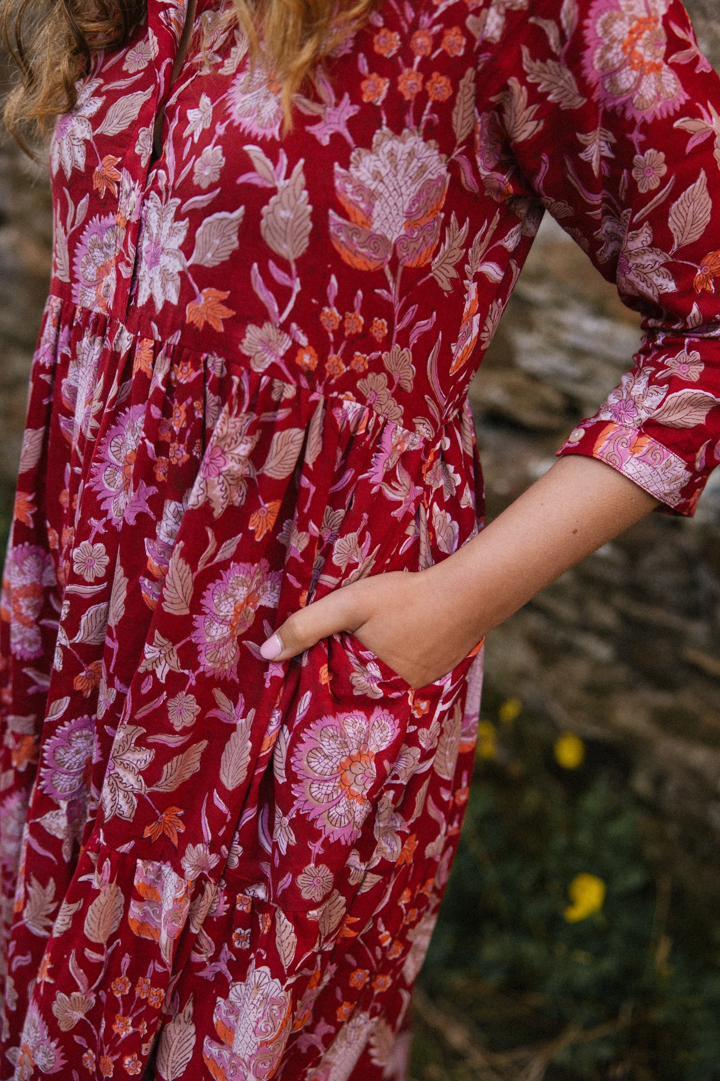 Claudia Dress - Ruby Garden
