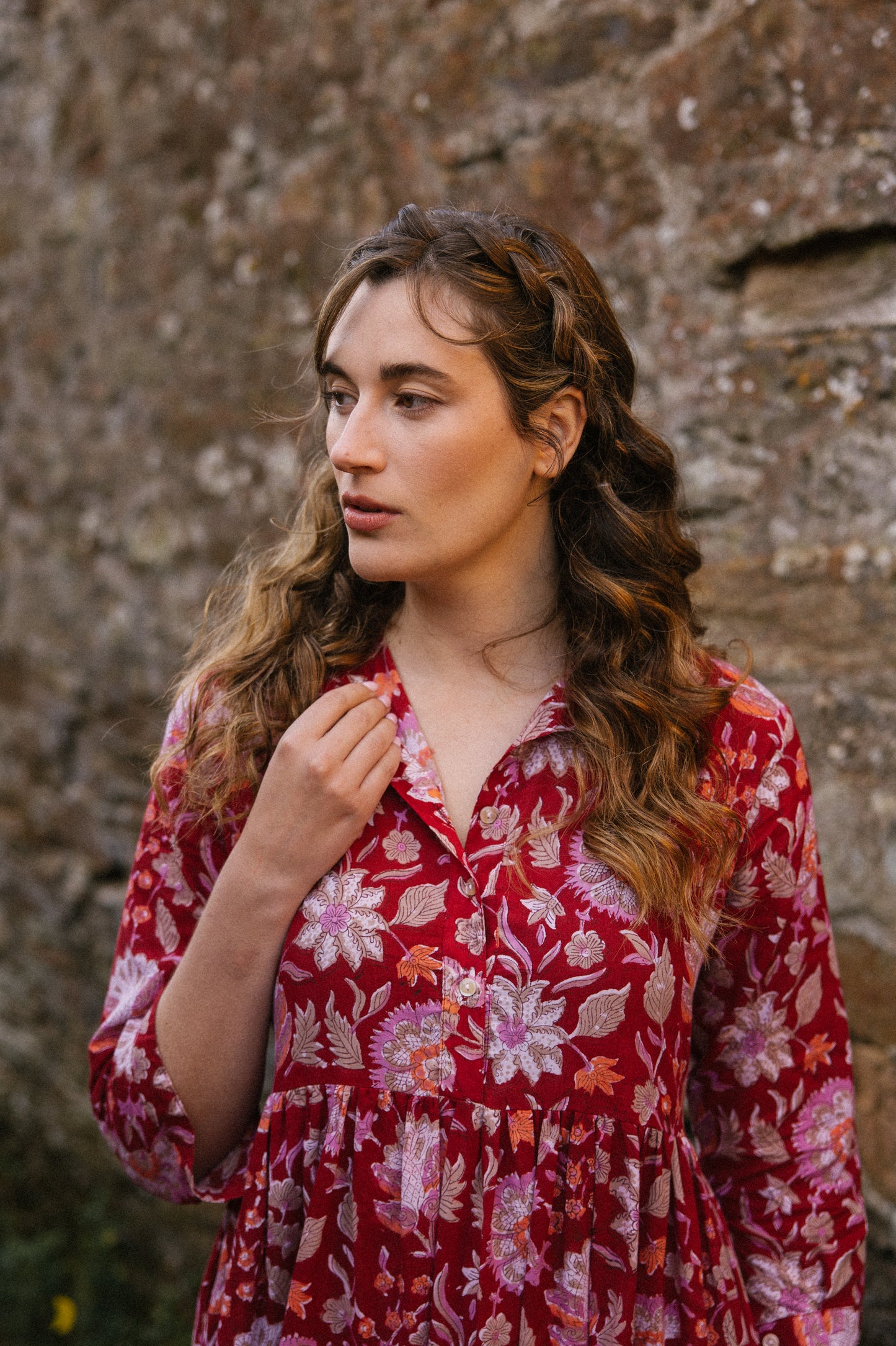 Claudia Dress - Ruby Garden