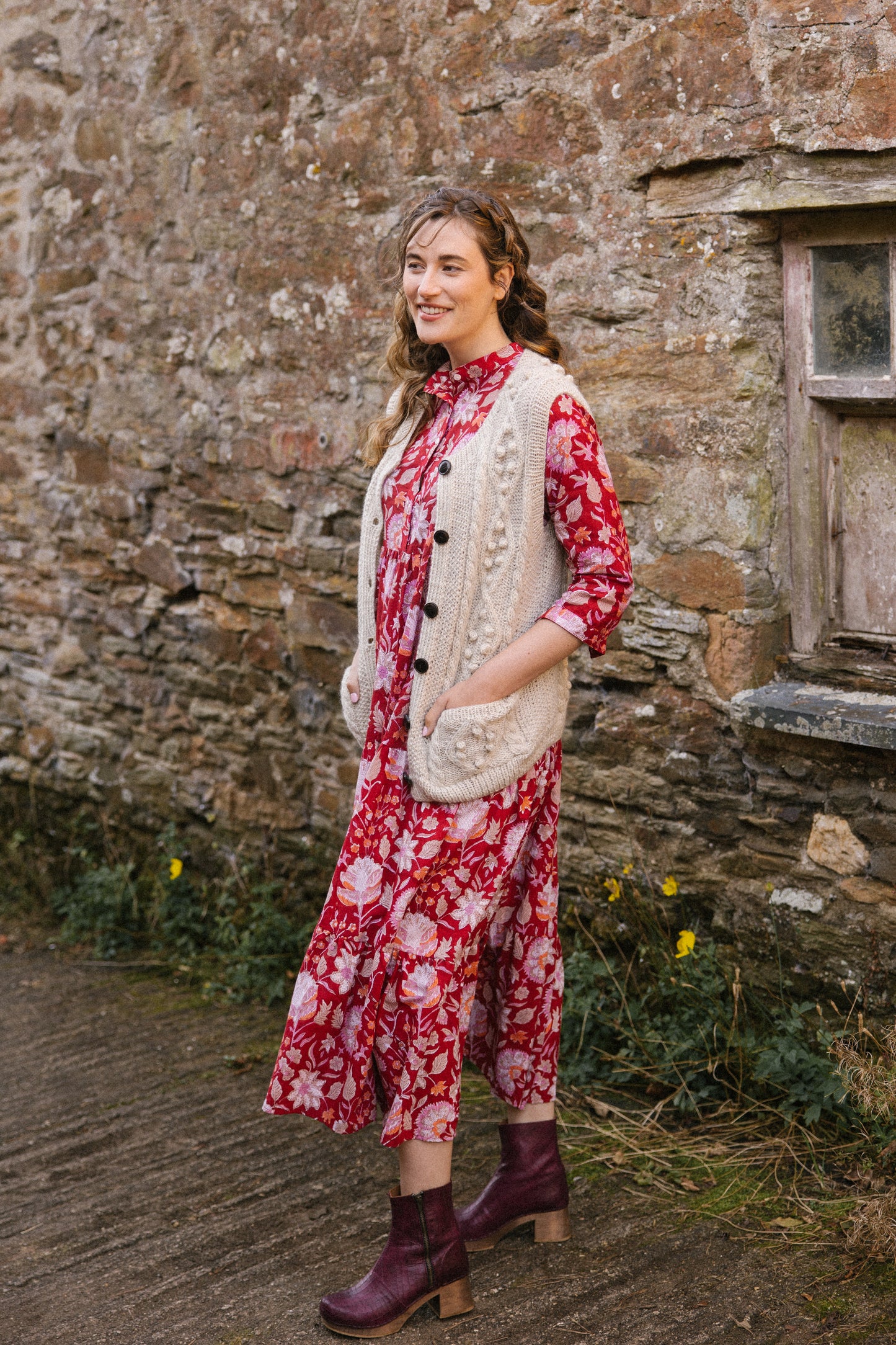 Claudia Dress - Ruby Garden