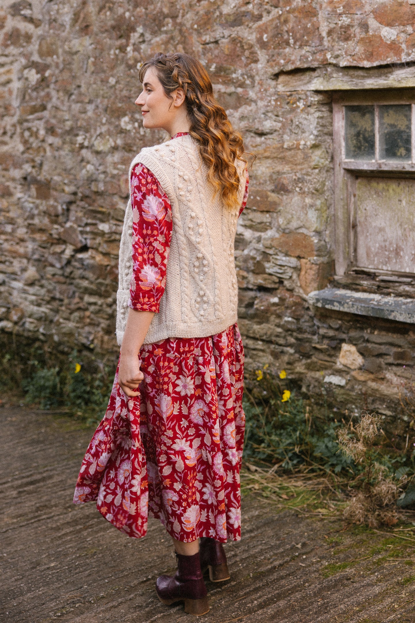 Claudia Dress - Ruby Garden