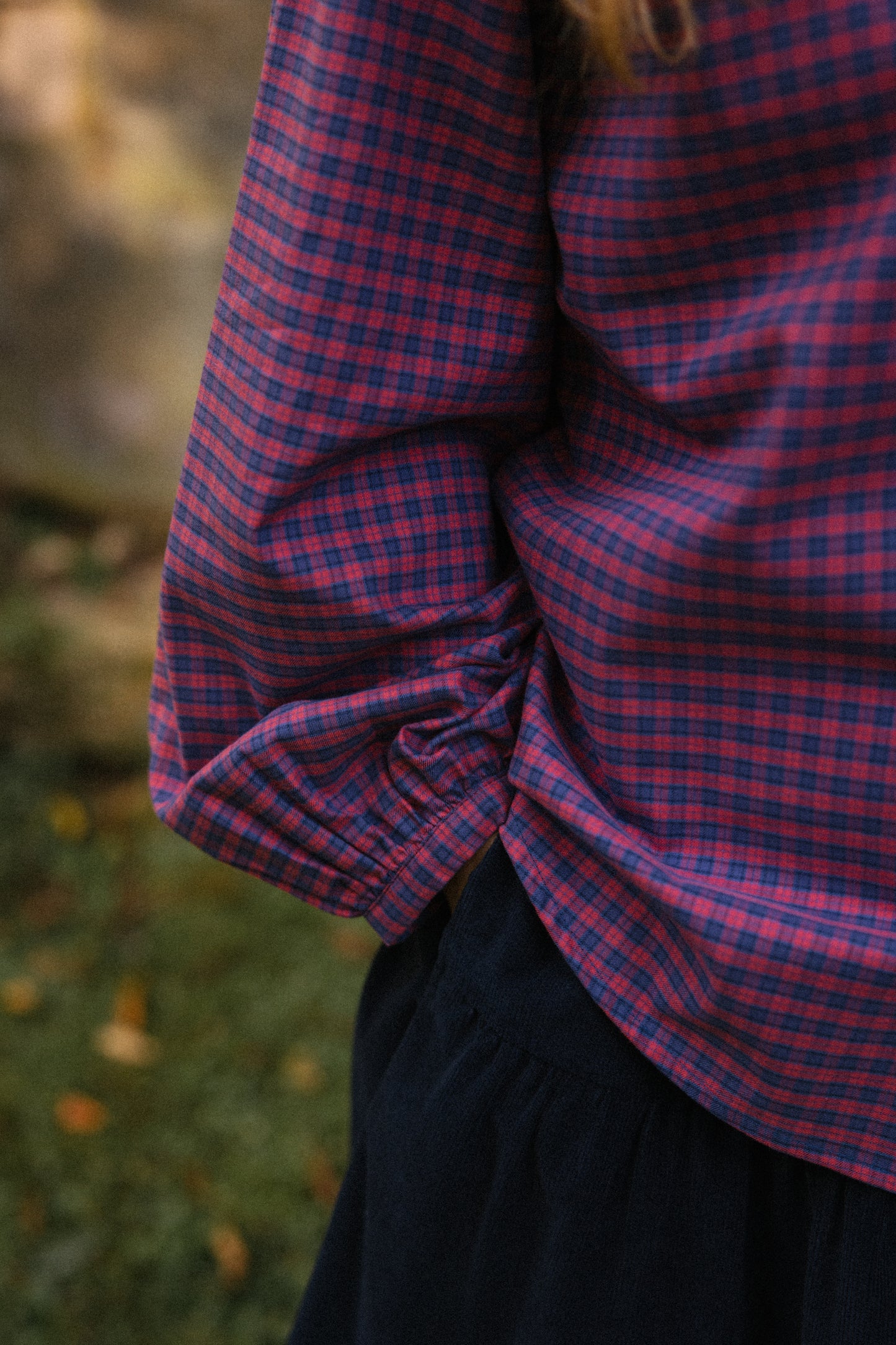Kitty Shirt - Navy Check
