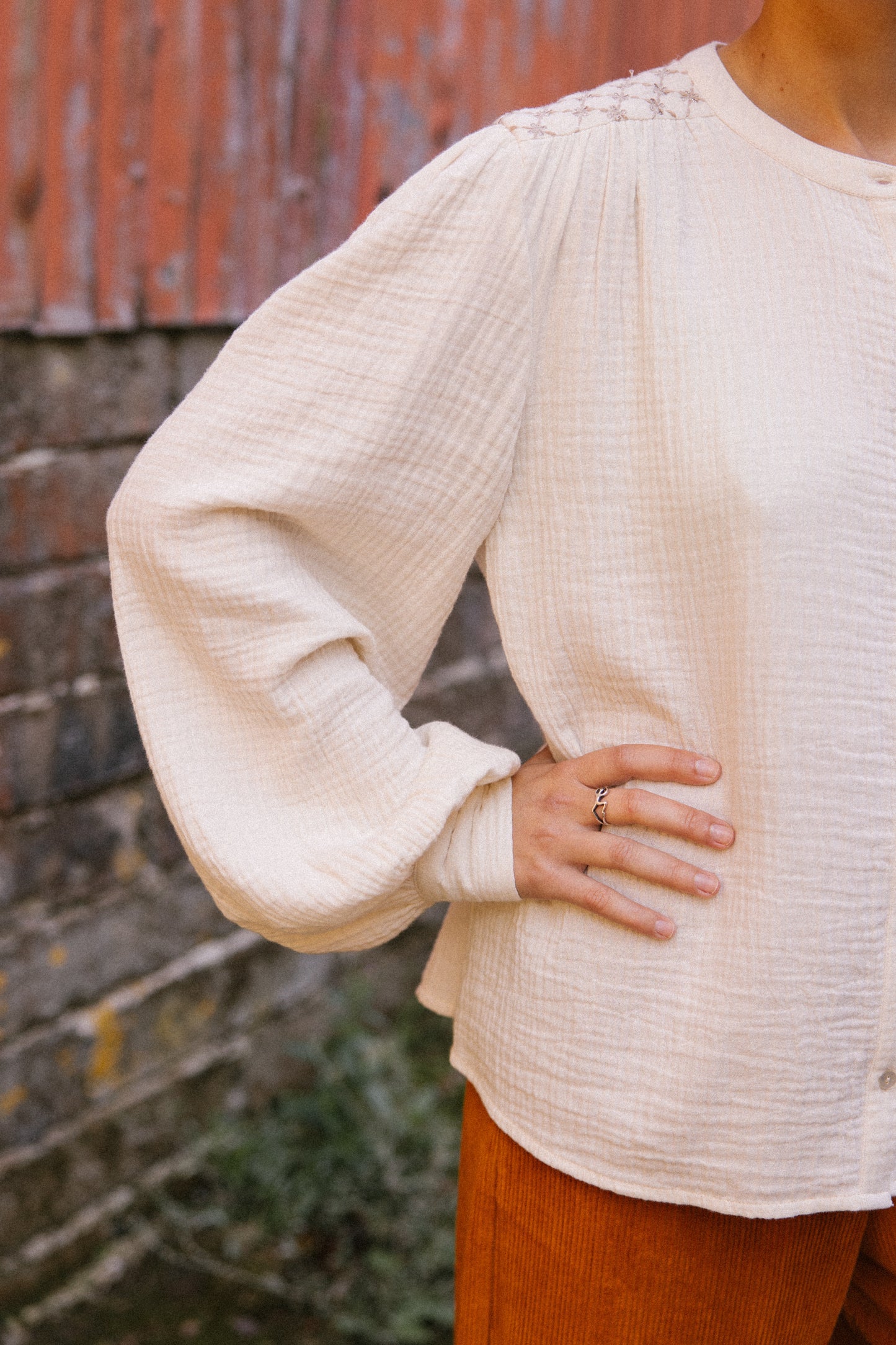 Hazel Blouse - Natural