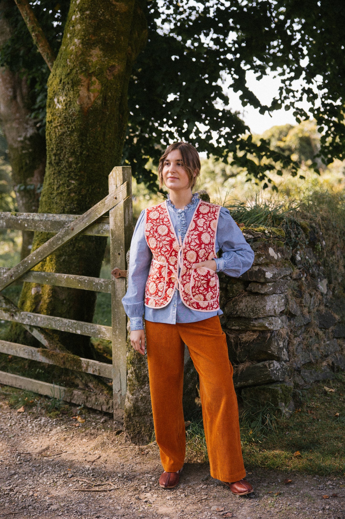 Frida Waistcoat - Red