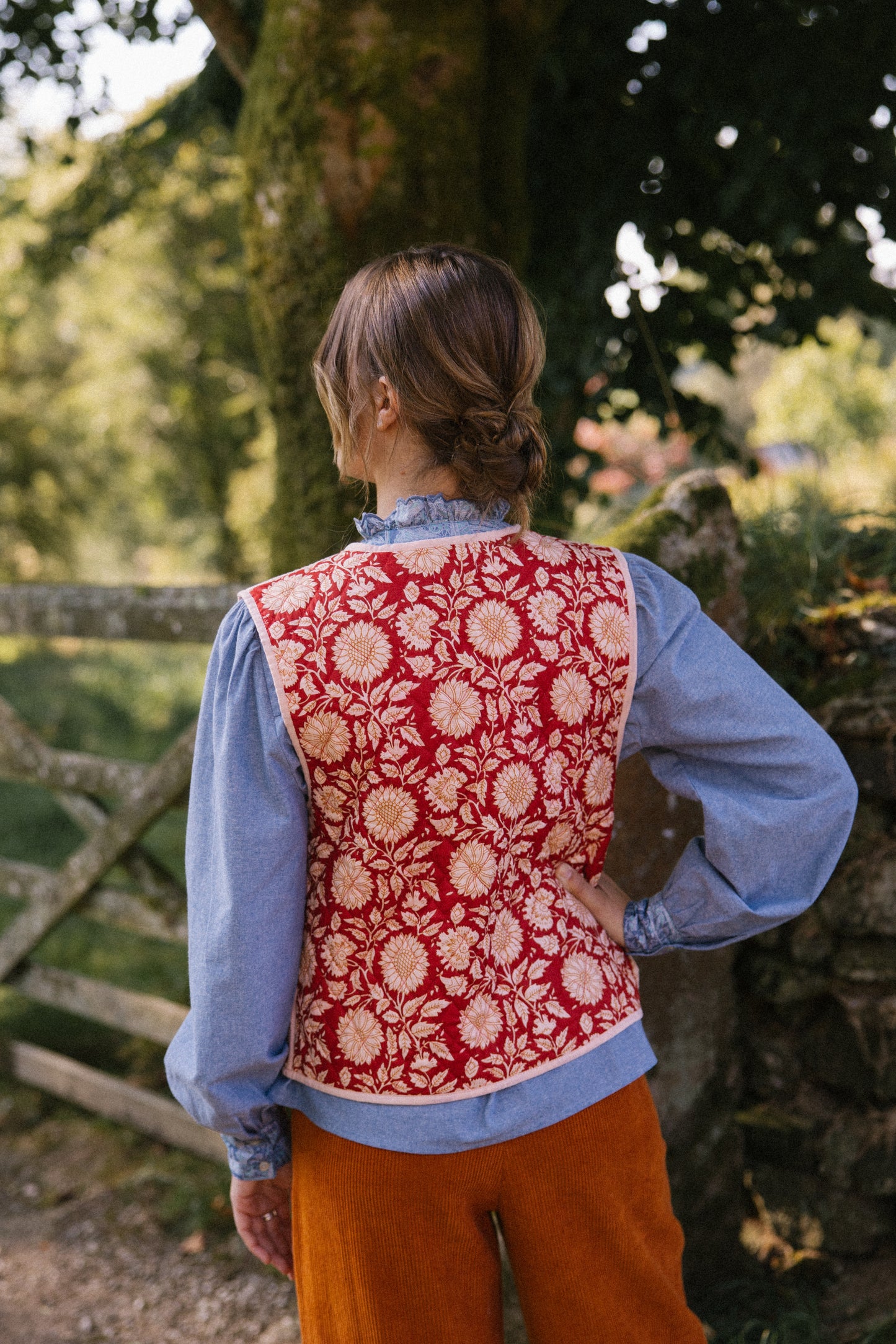 Frida Waistcoat - Red