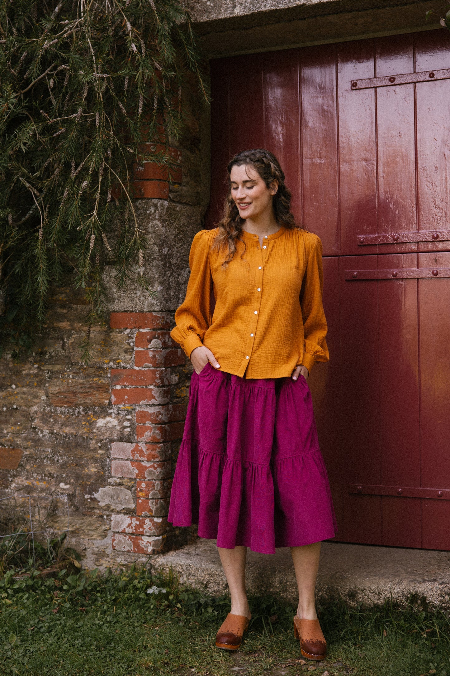 Hazel Blouse - Turmeric