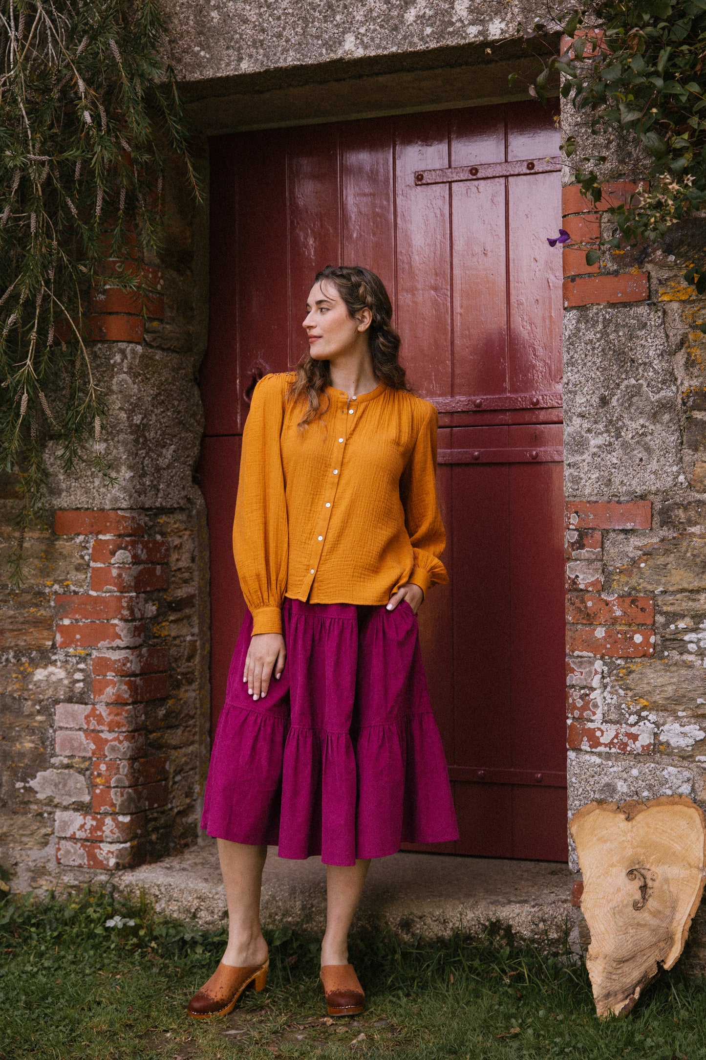 Hazel Blouse - Turmeric