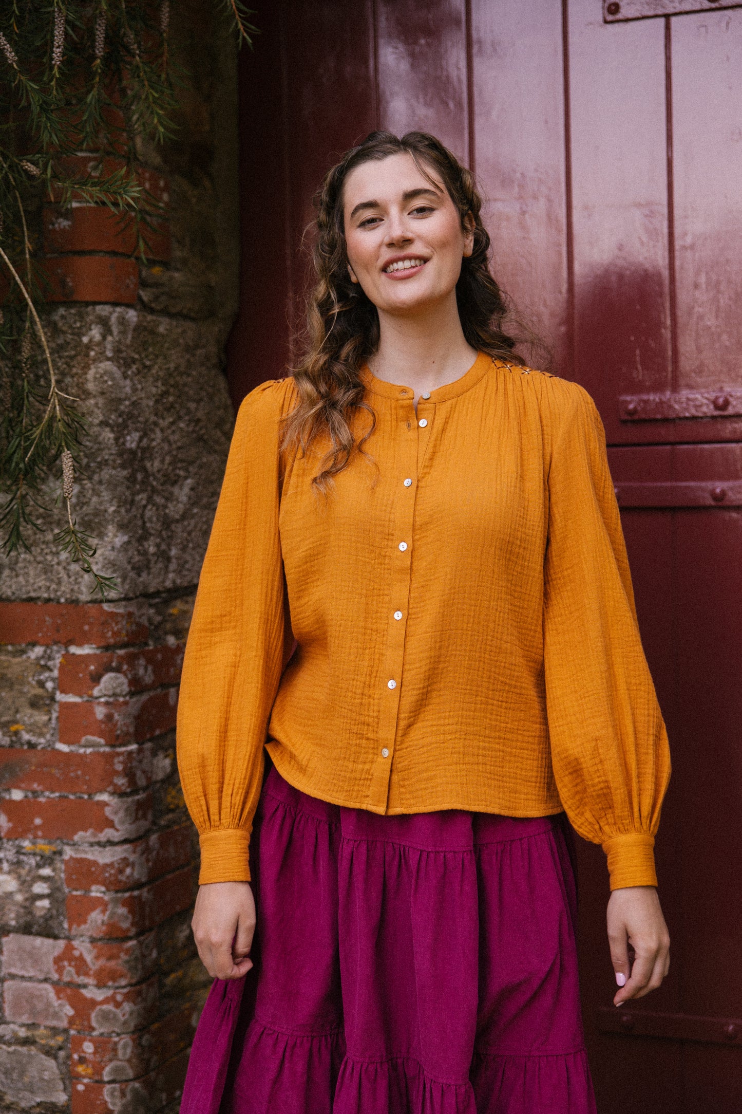 Hazel Blouse - Turmeric