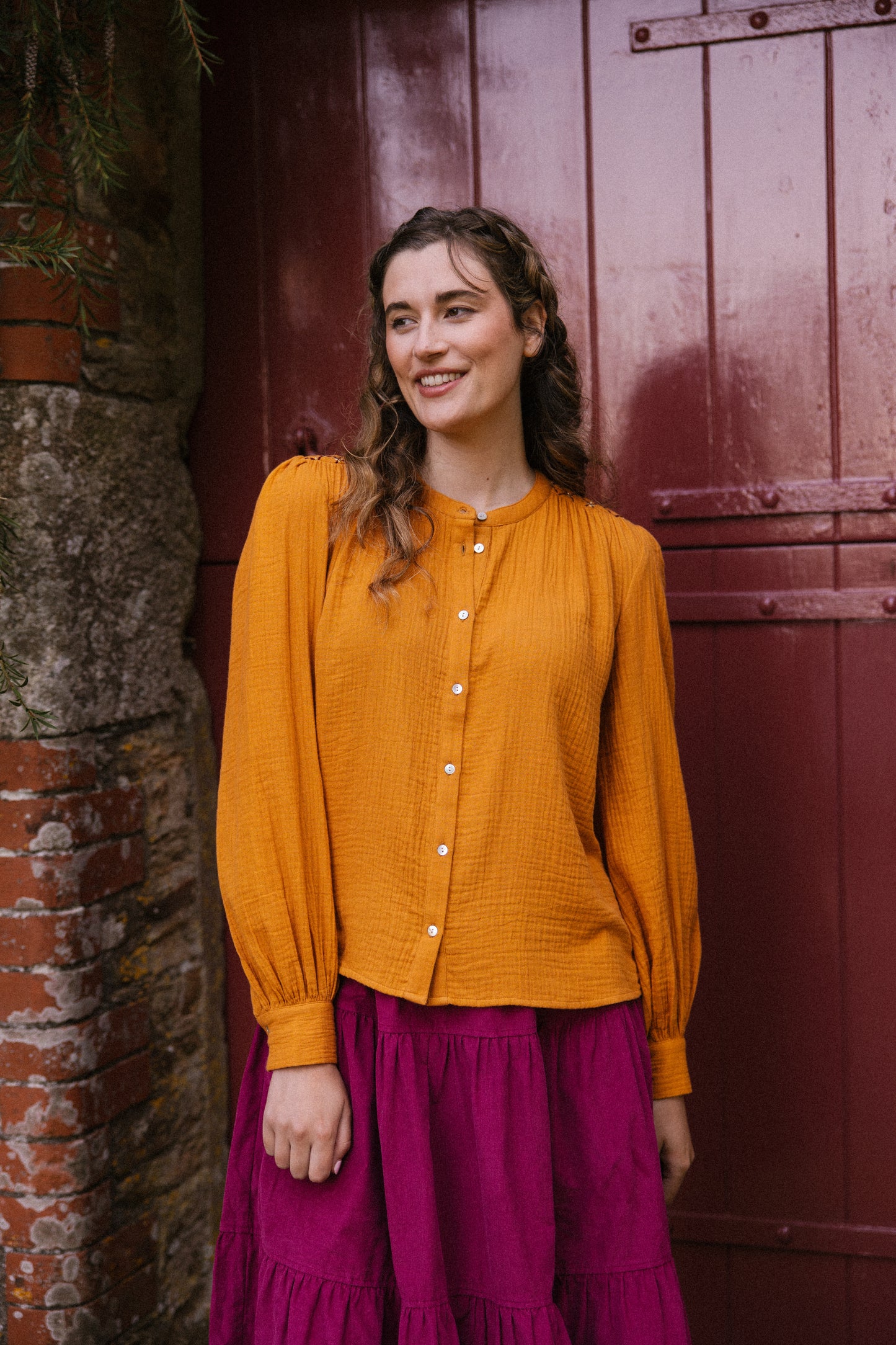 Hazel Blouse - Turmeric