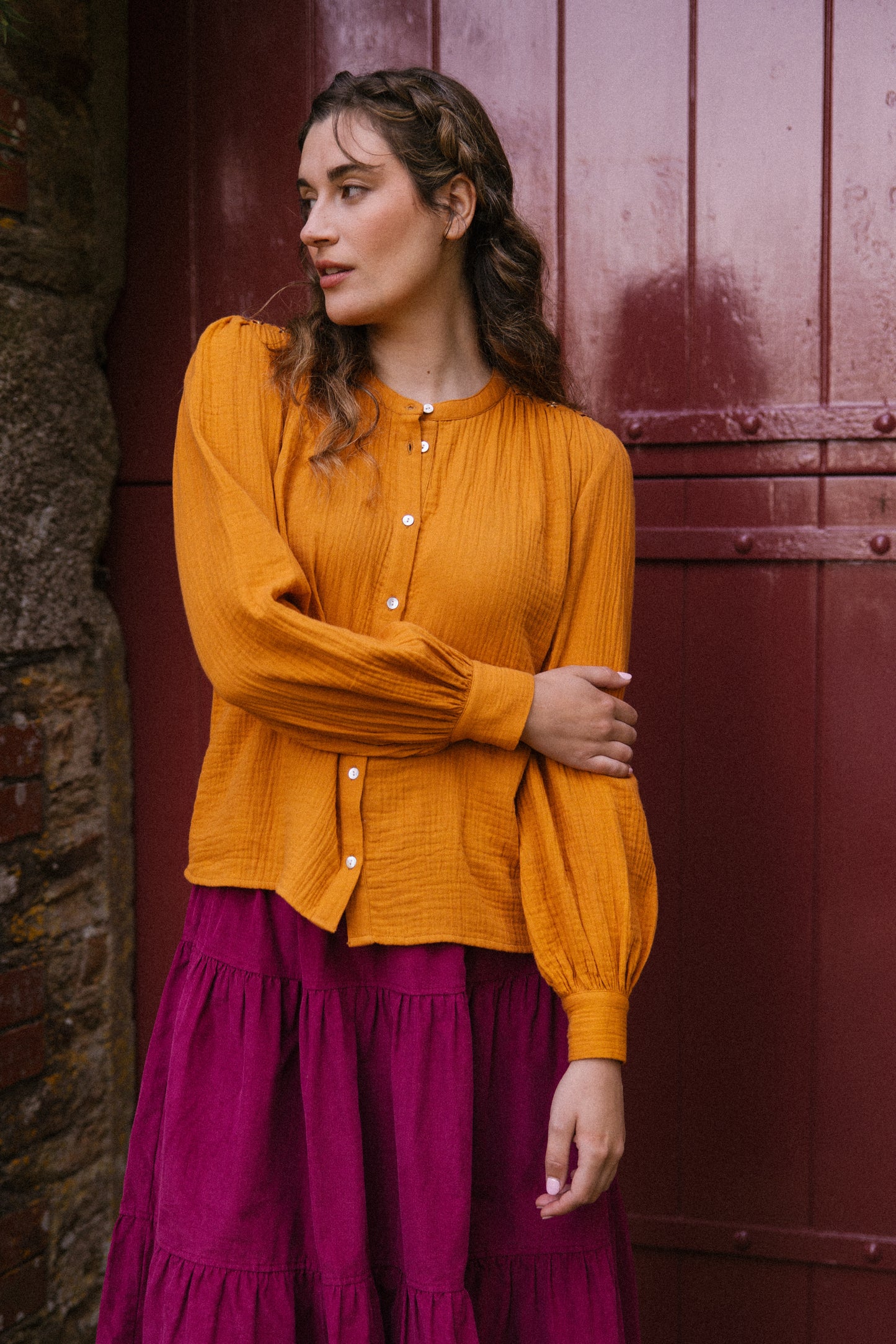 Hazel Blouse - Turmeric