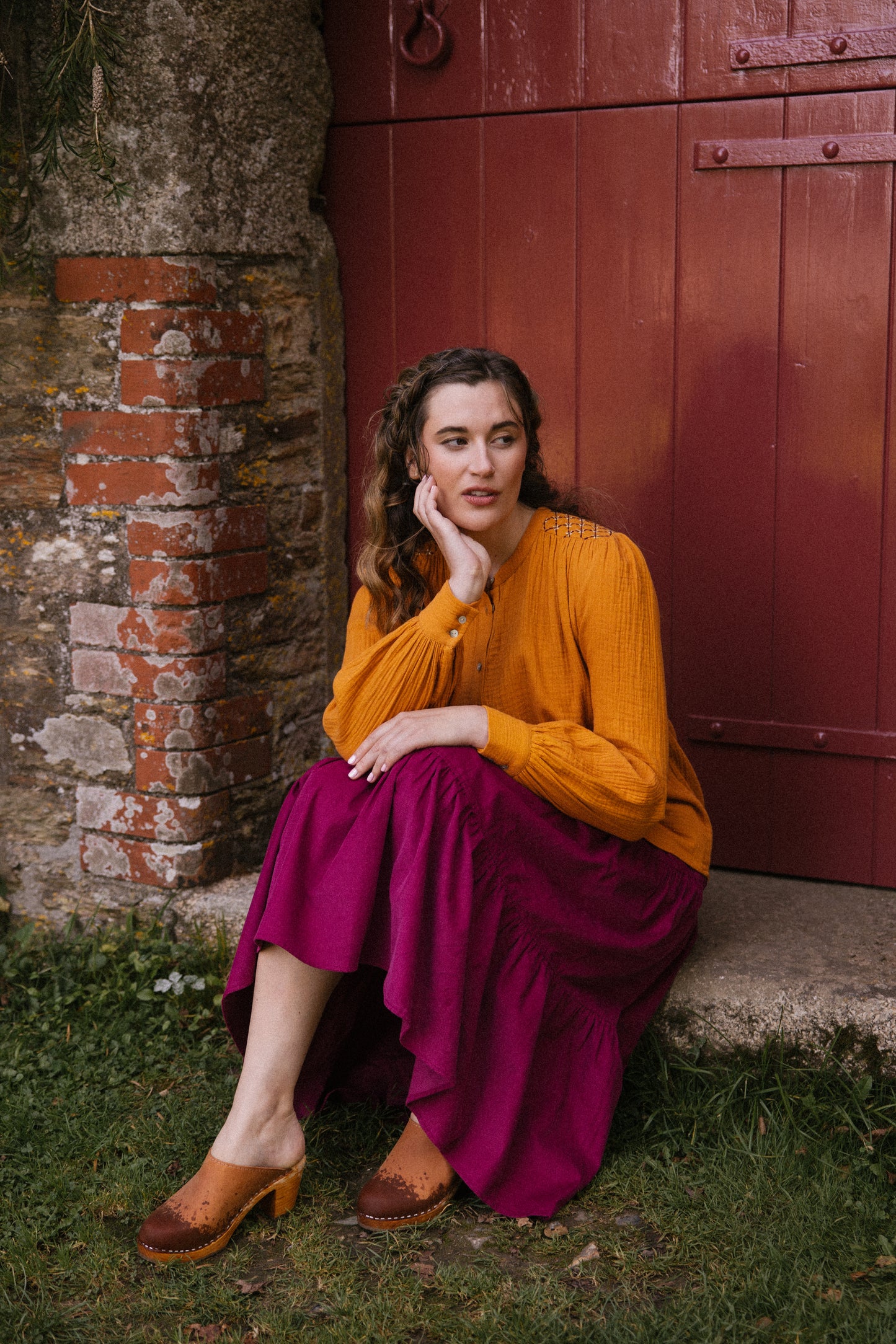 Hazel Blouse - Turmeric