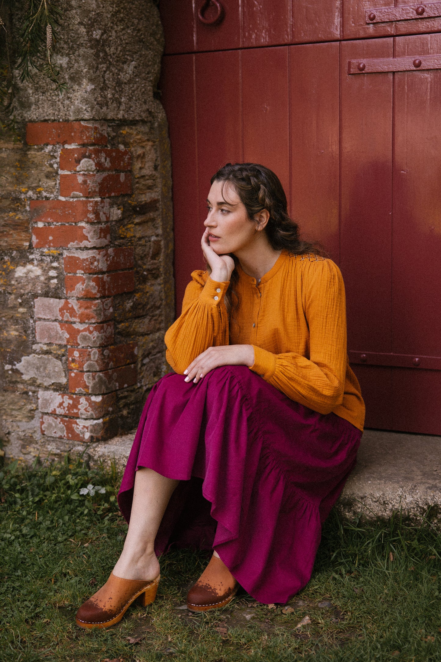 Hazel Blouse - Turmeric