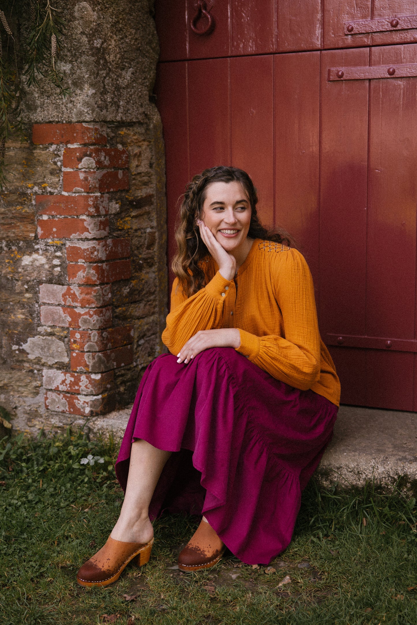 Hazel Blouse - Turmeric