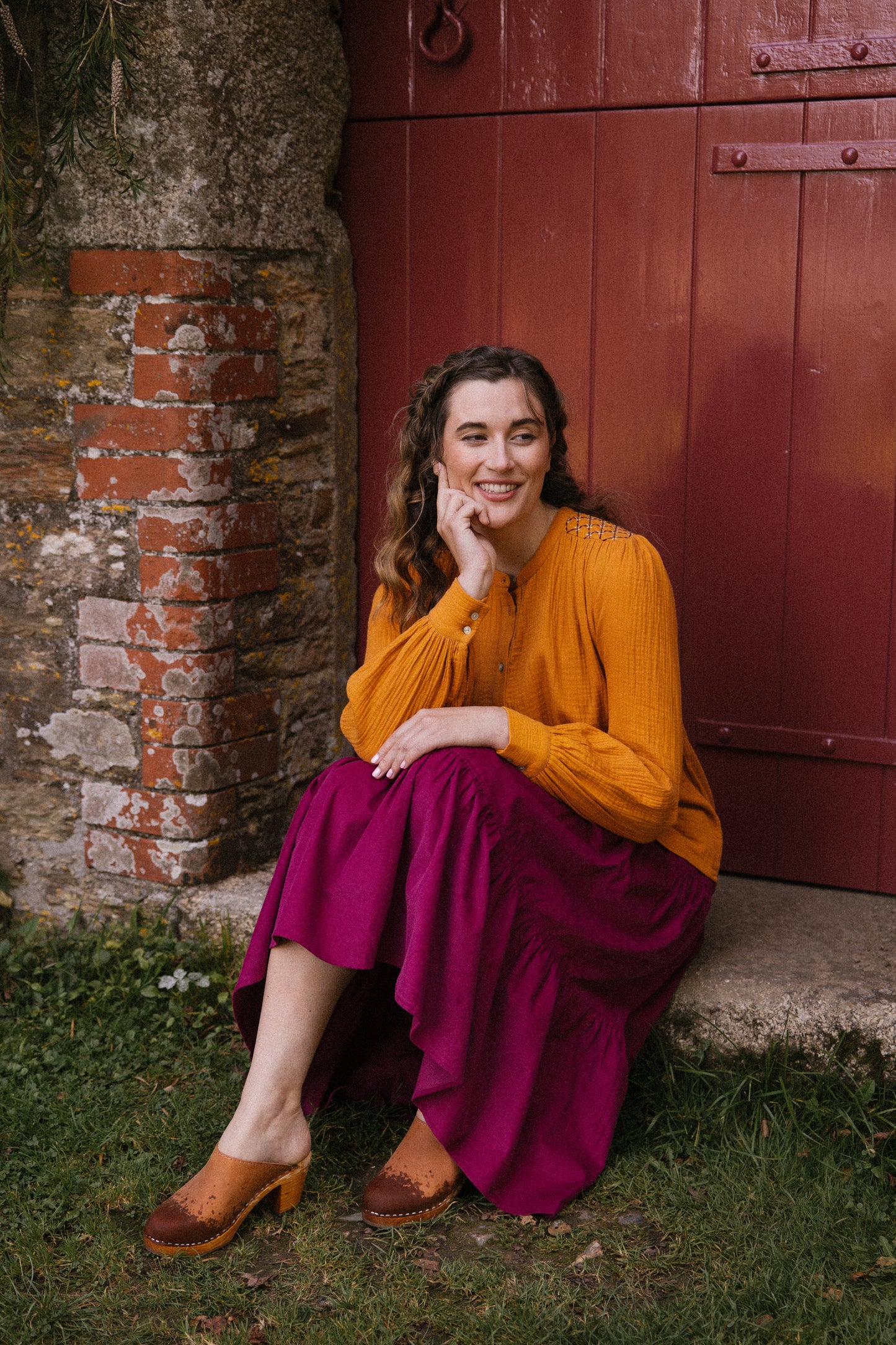 Hazel Blouse - Turmeric