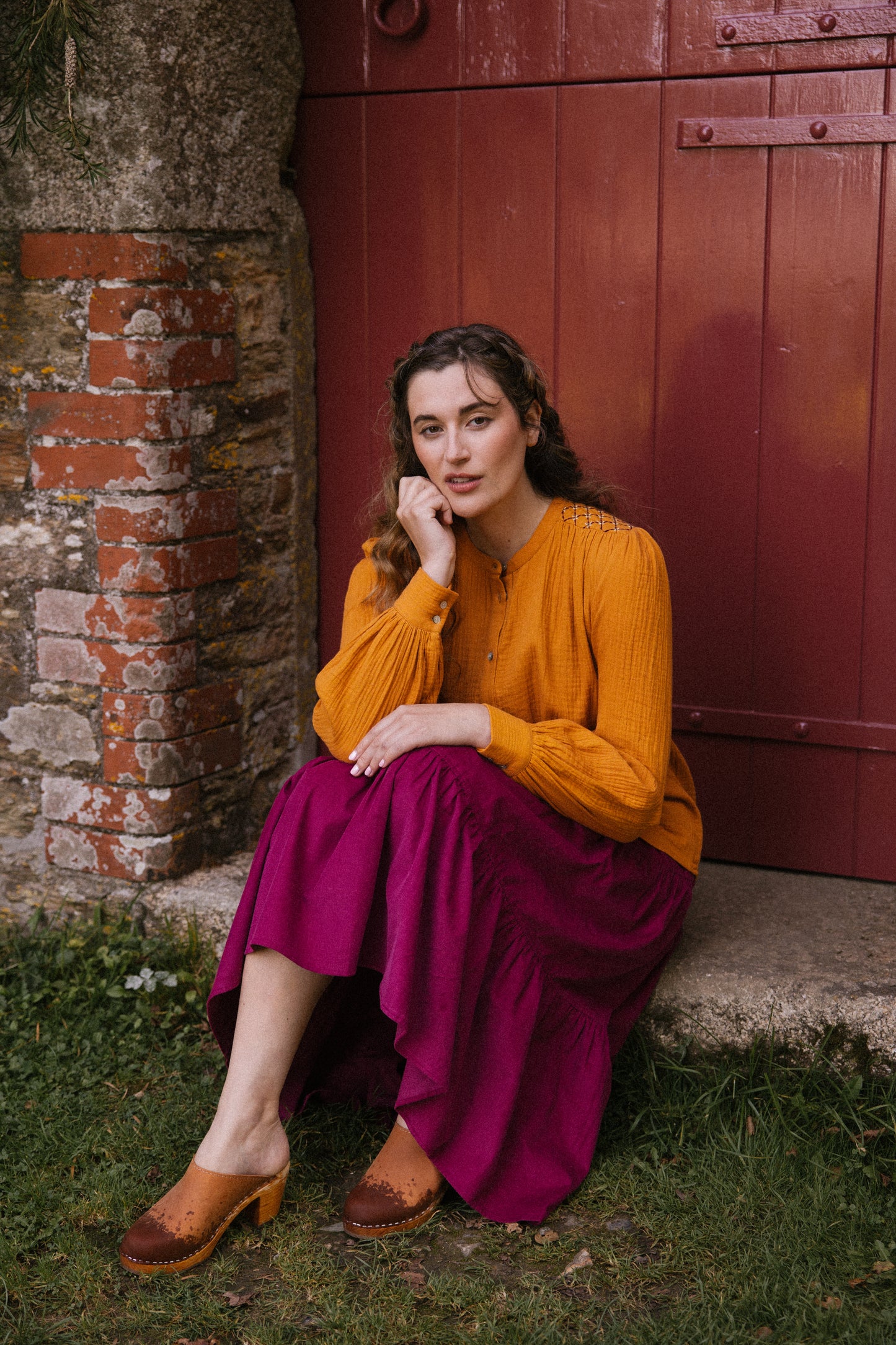 Hazel Blouse - Turmeric
