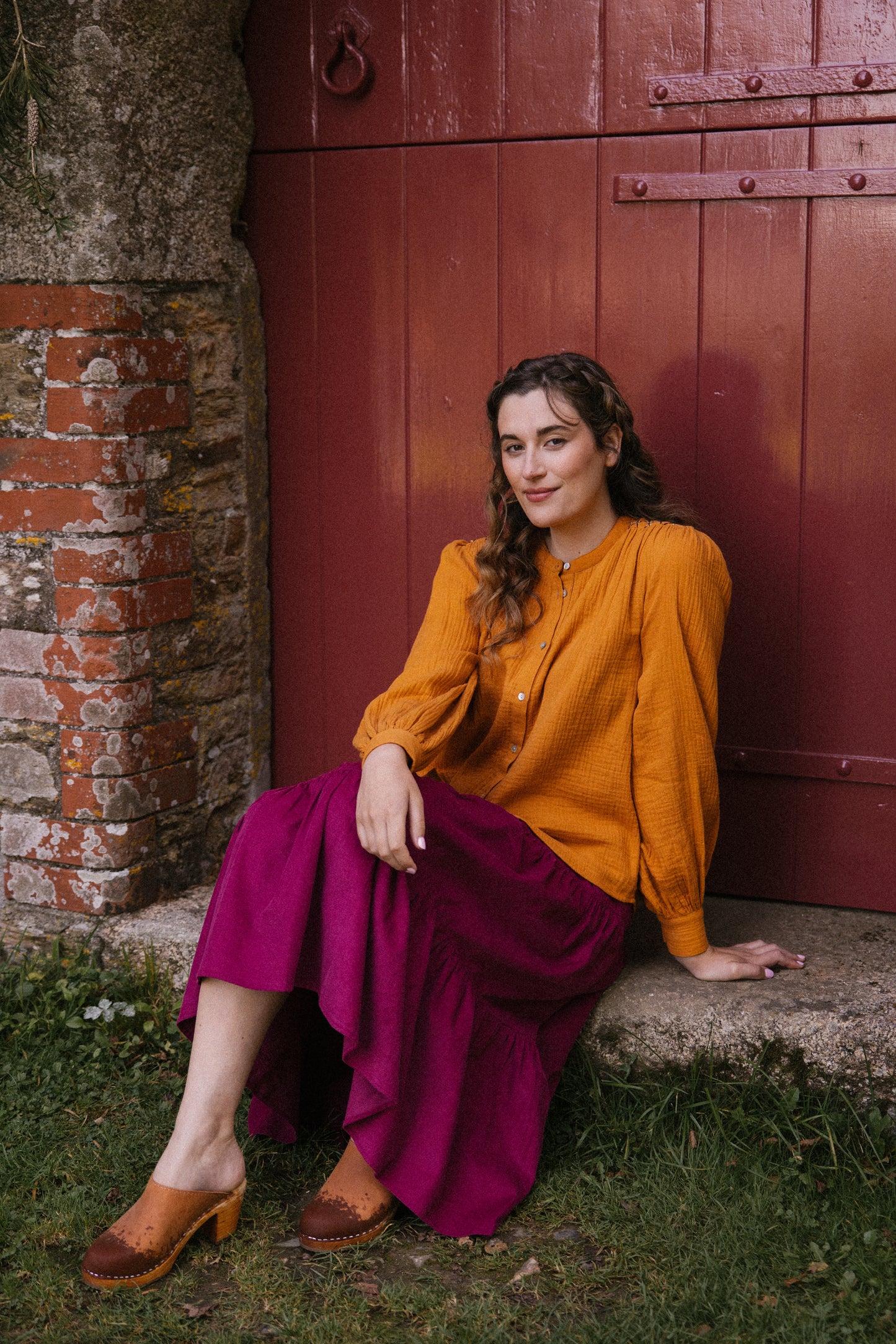 Hazel Blouse - Turmeric