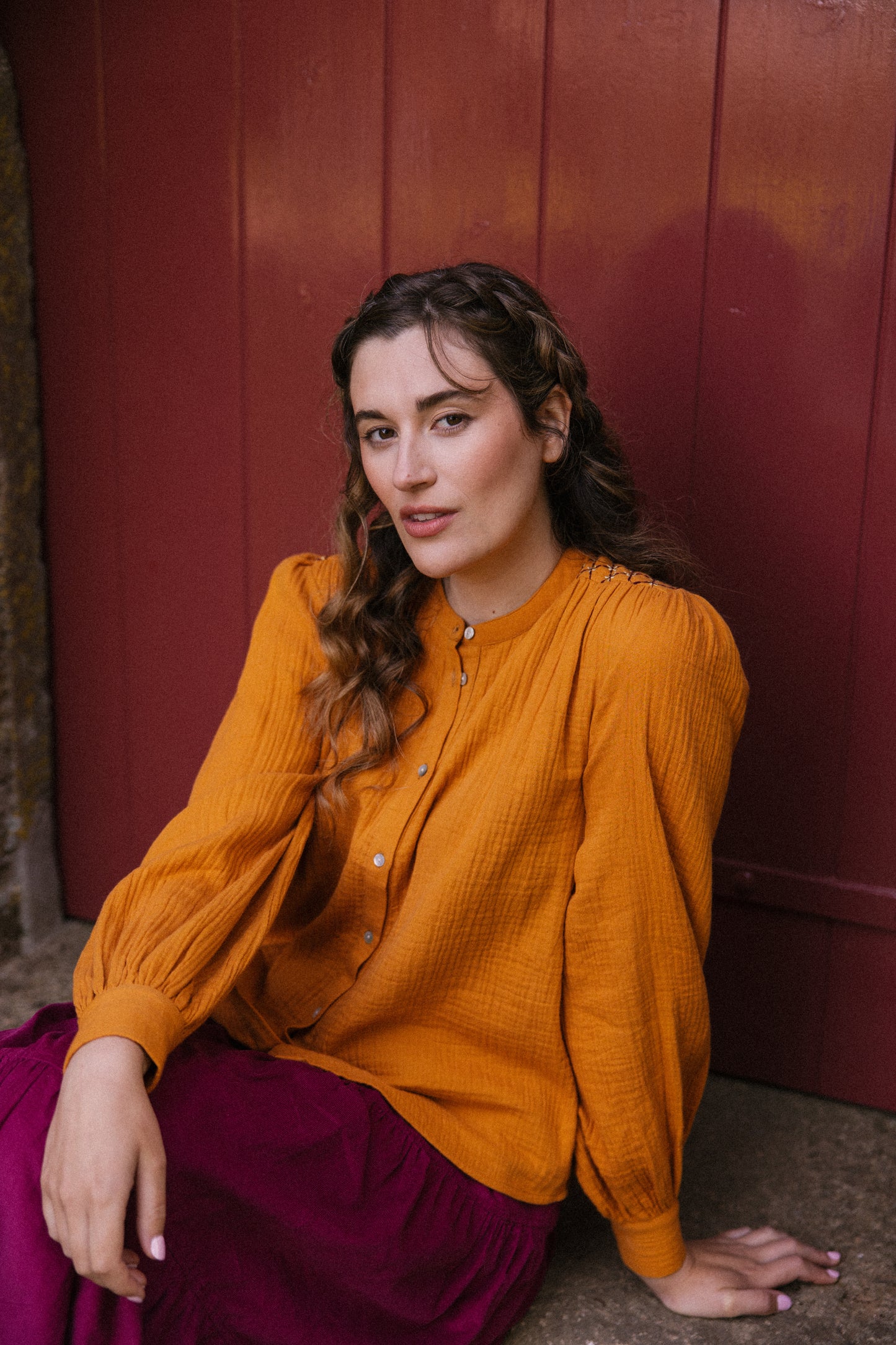 Hazel Blouse - Turmeric
