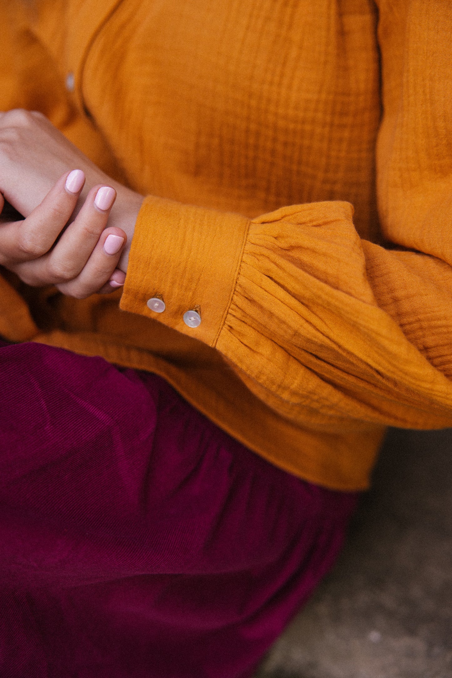 Hazel Blouse - Turmeric