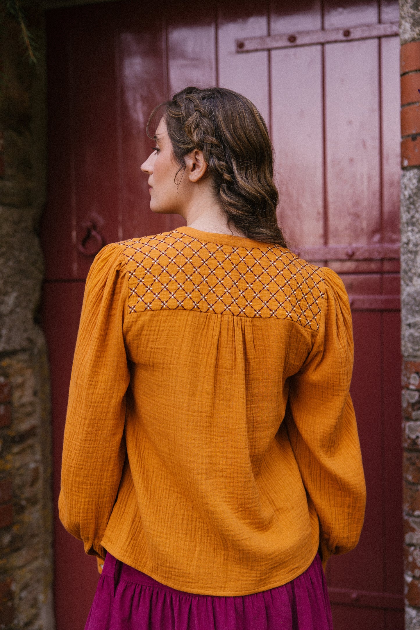 Hazel Blouse - Turmeric