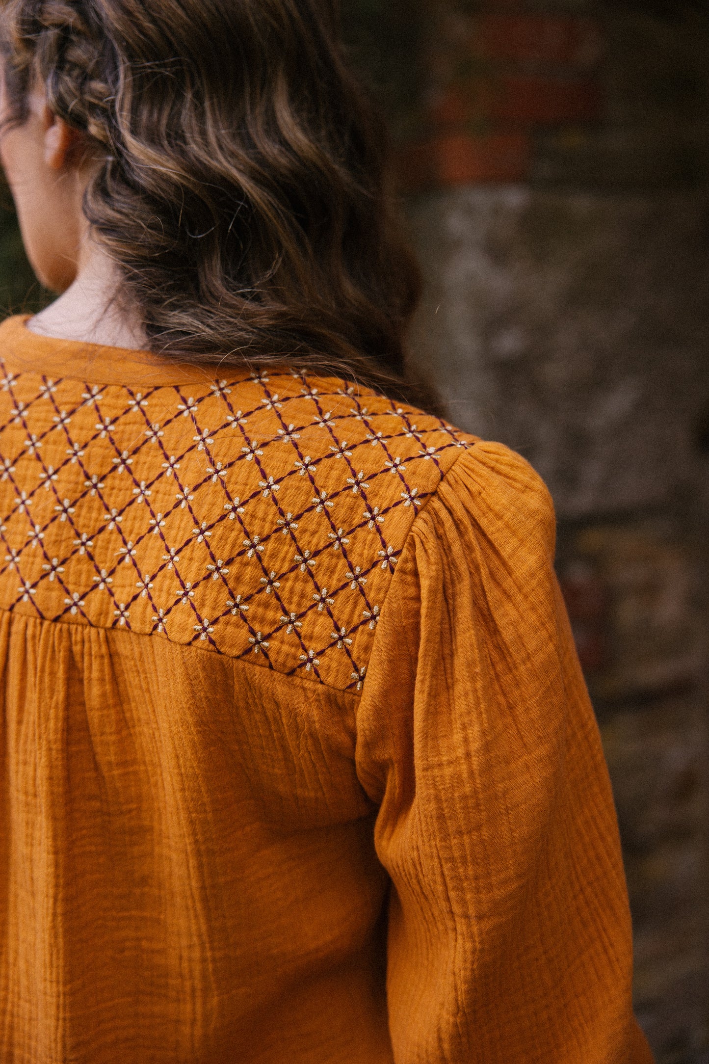 Hazel Blouse - Turmeric