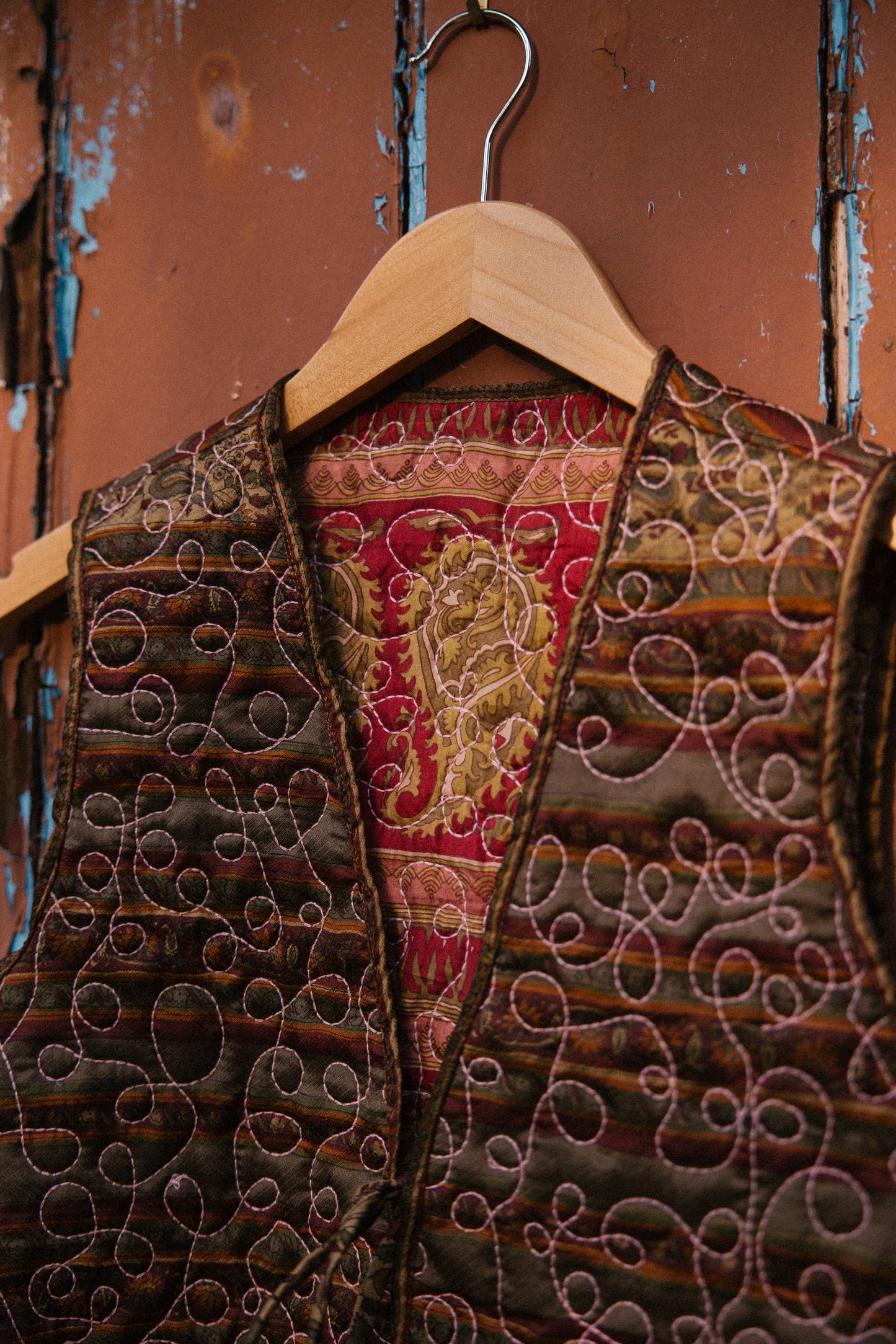 Melissa Silk Reversible Waistcoat M - 056