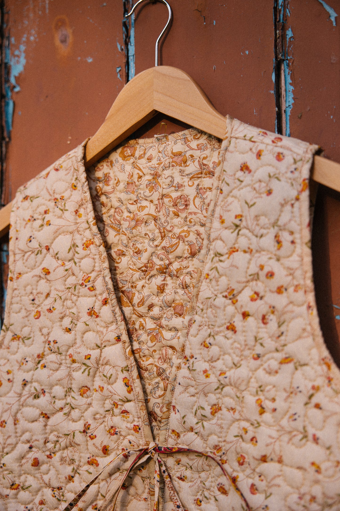 Melissa Silk Reversible Waistcoat M - 065