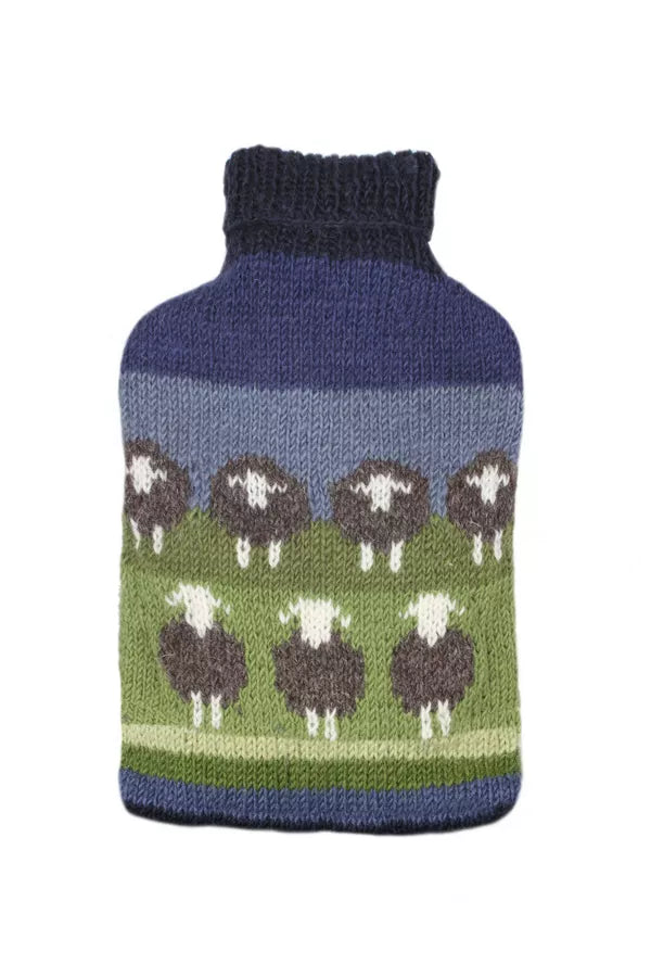 Flock of Herdwick Sheep Hot Water Bottle Cover