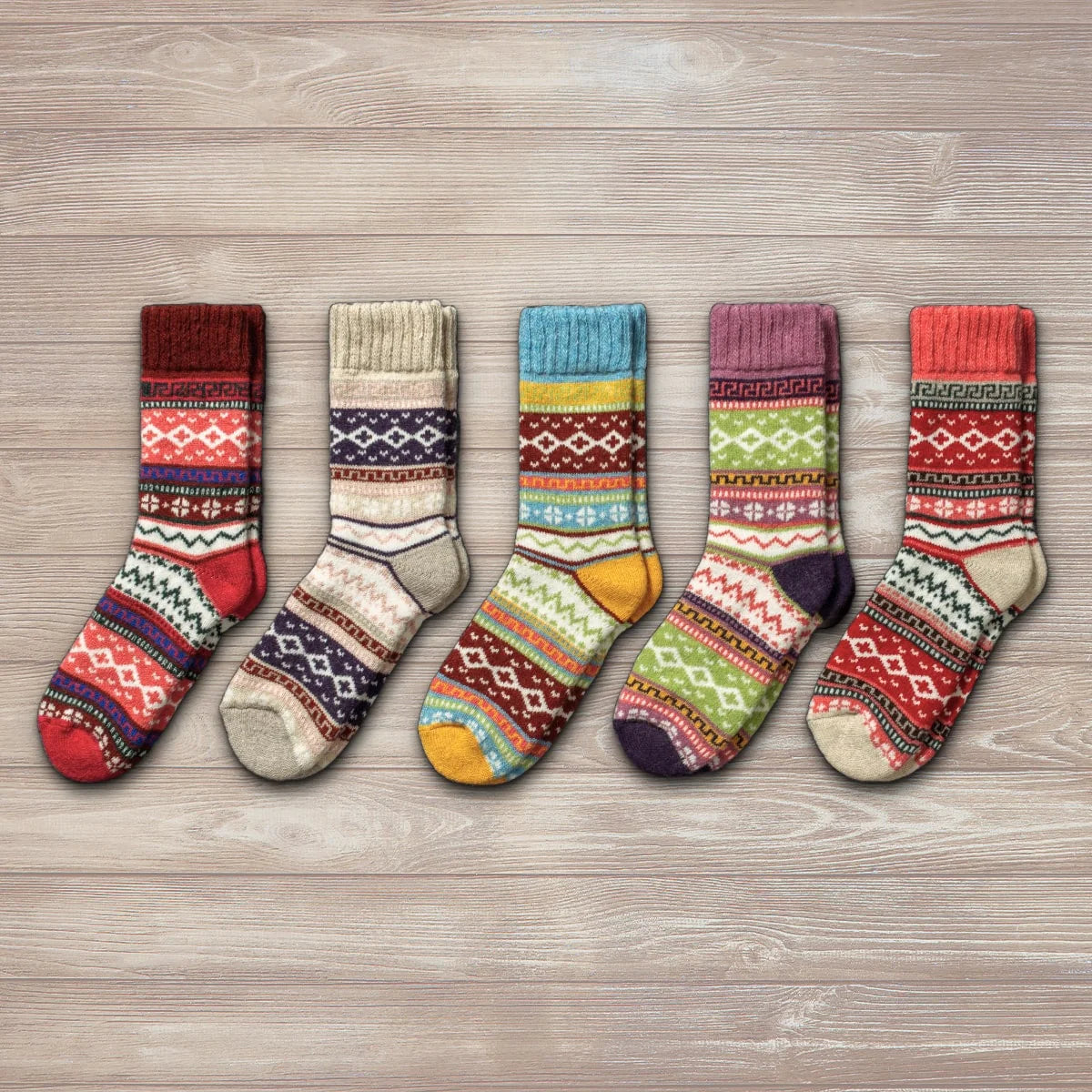 Ida Socks - Burgundy