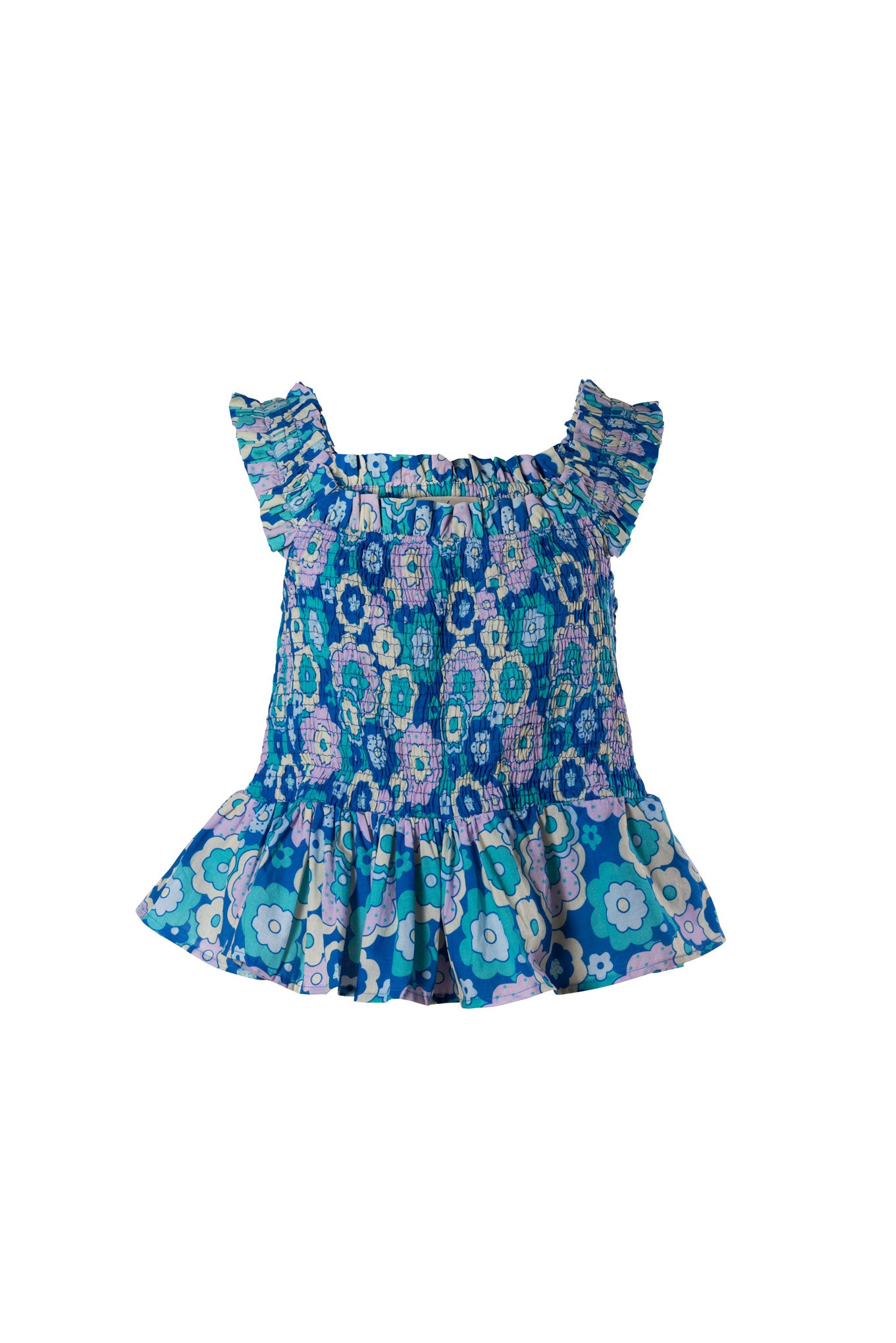 Nixie Smock Camisole in Blue (co-ords)