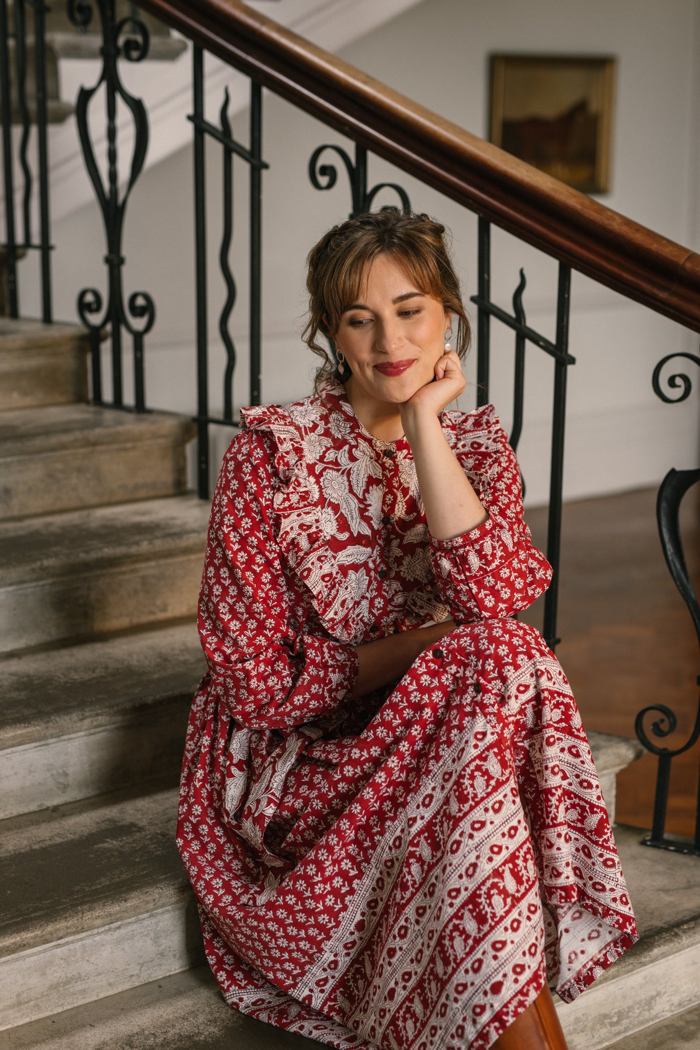 Maggie Dress in Tomato